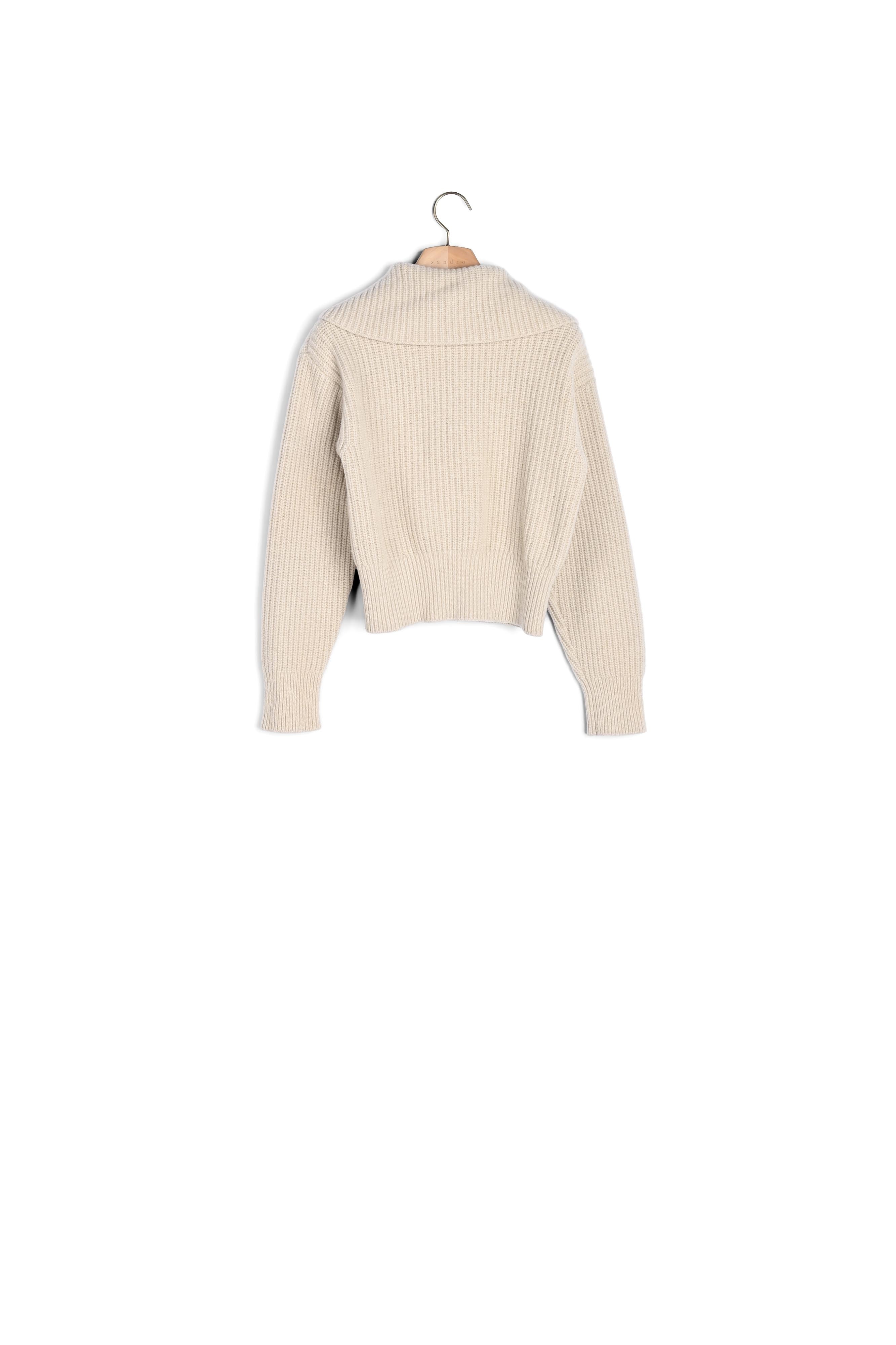 Pull camionneur à col oversize Sandro seconde main
