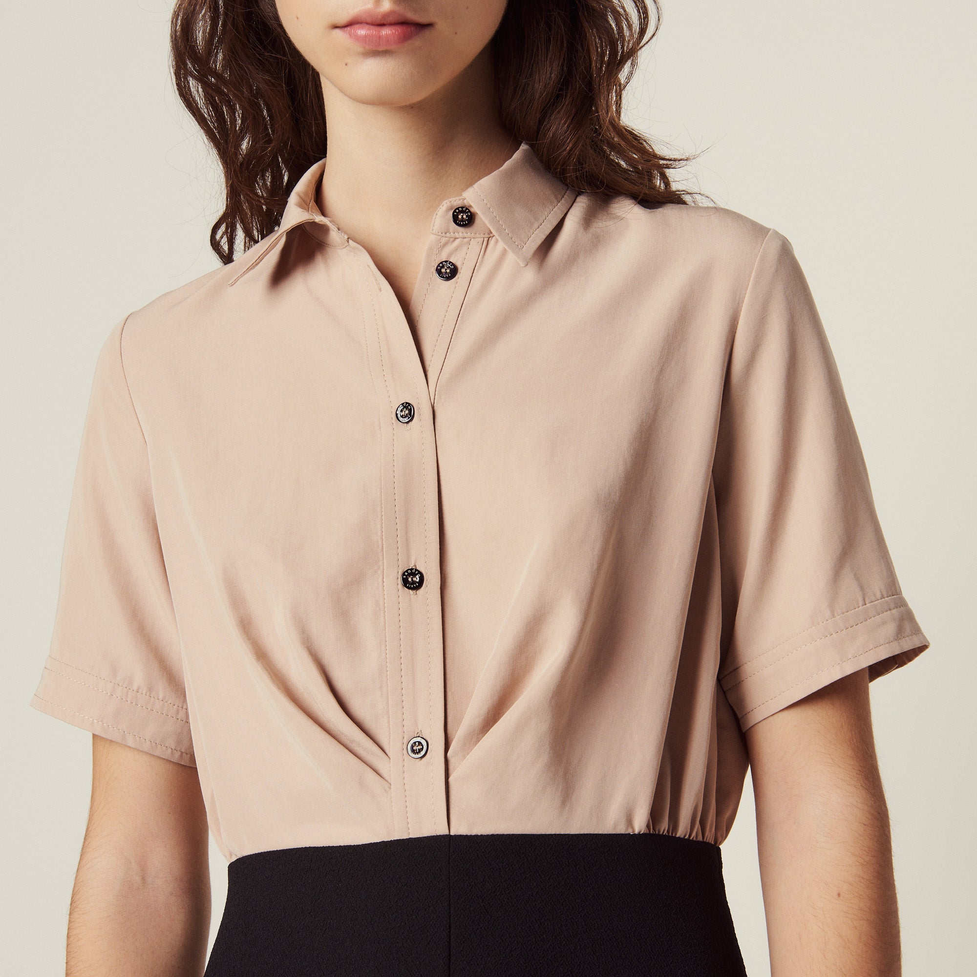 Robe trompe l' œil avec chemisier Sandro seconde main