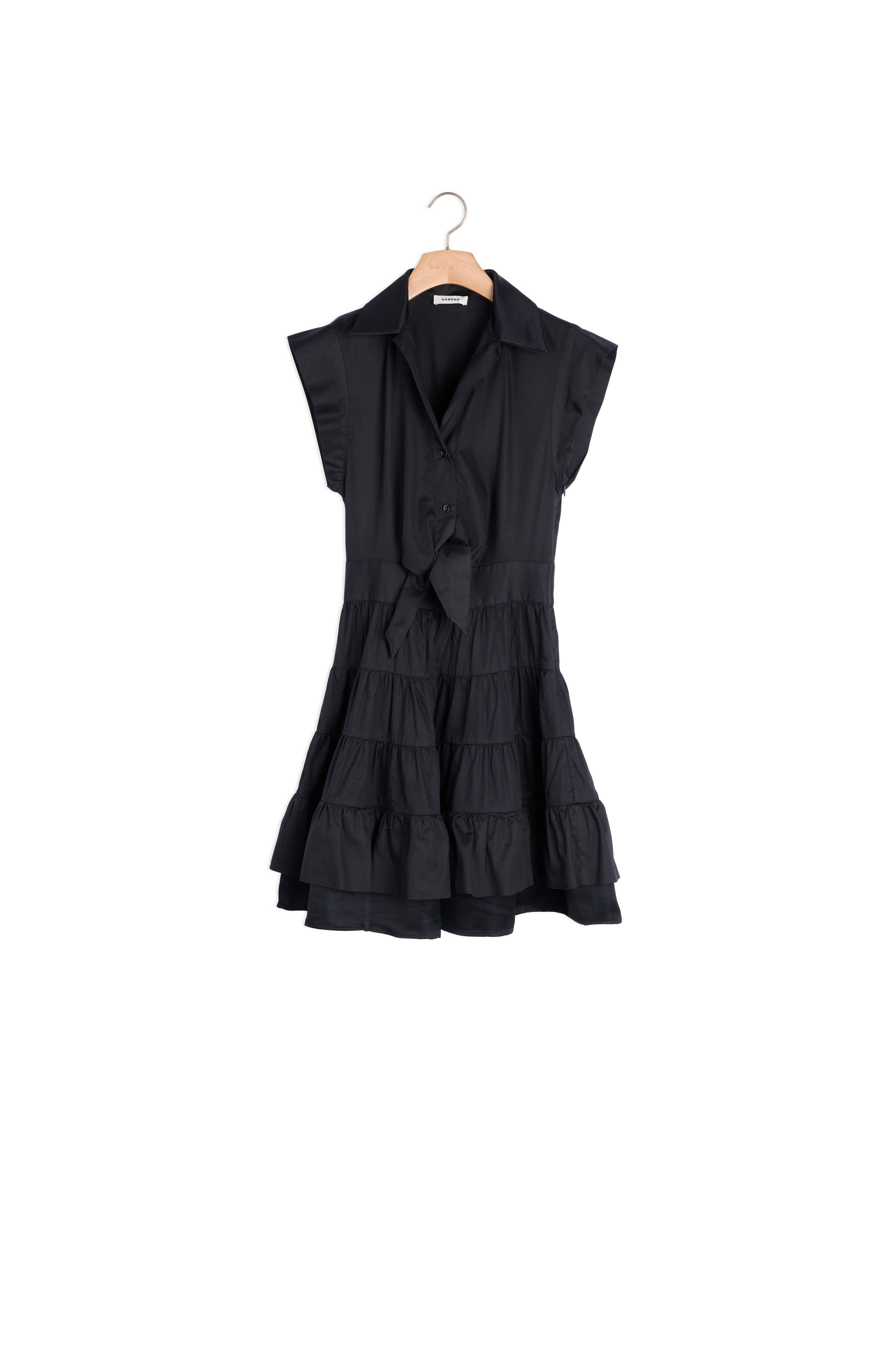 Robe courte volantée Sandro seconde main