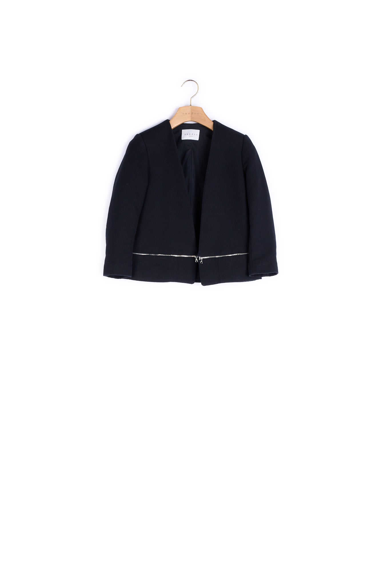 Veste Noir Sandro seconde main