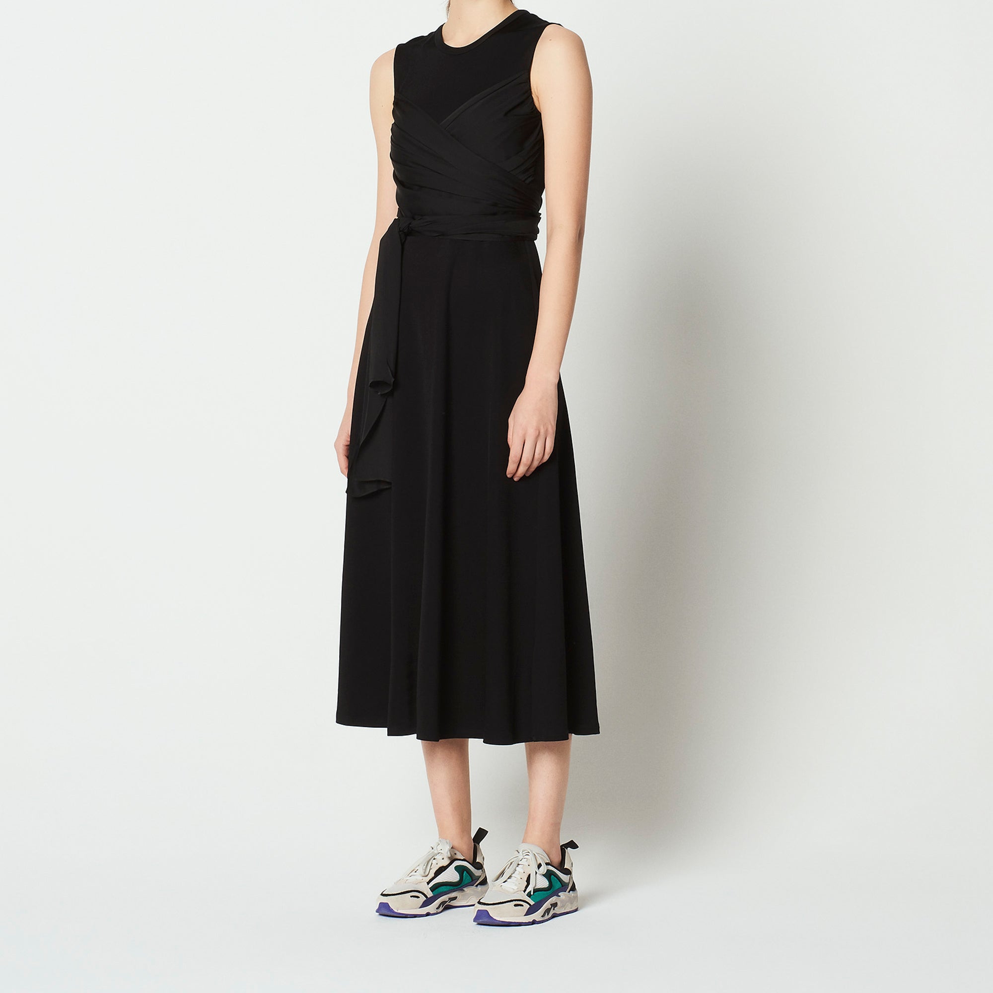 Robe longue fluide avec ceinture Sandro seconde main
