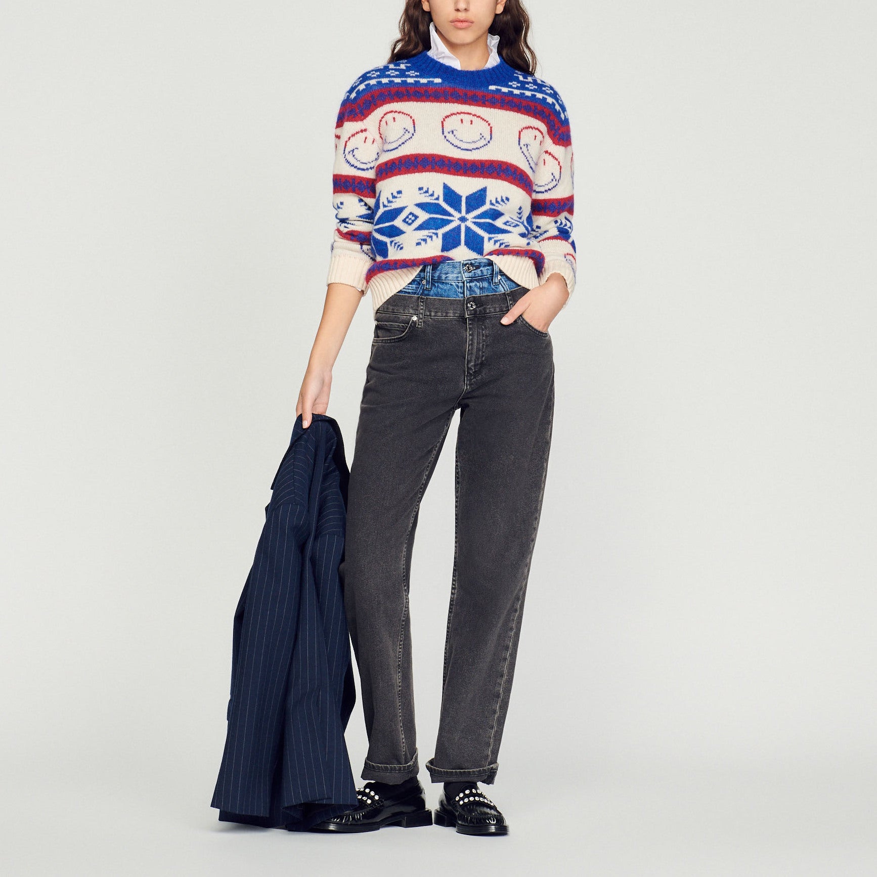Pull Smiley Sandro seconde main