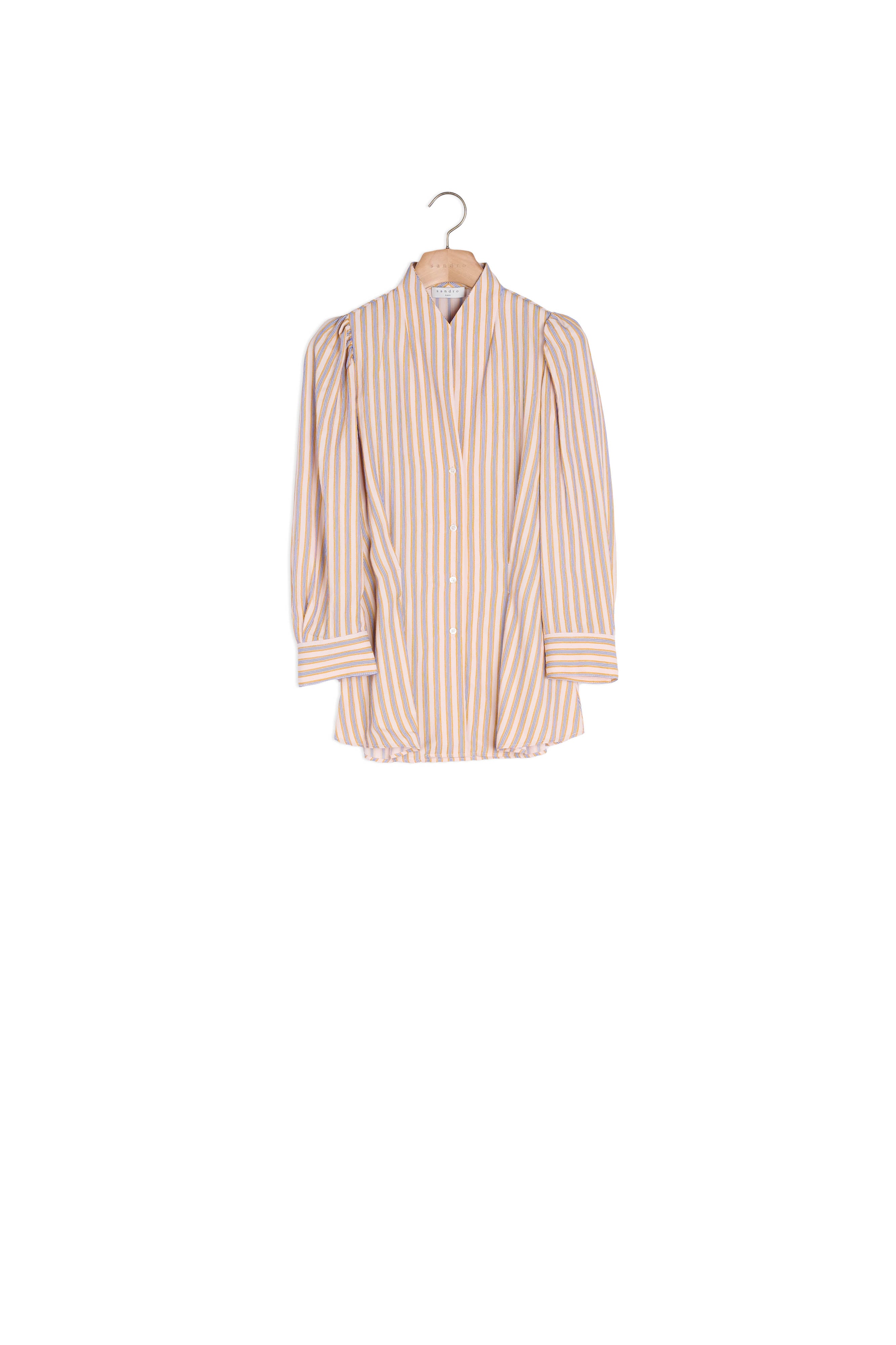 Chemise à rayures fantaisies Sandro seconde main