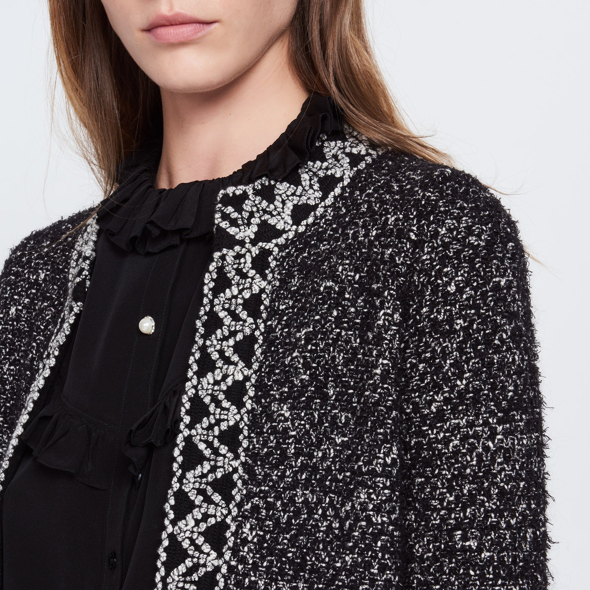 Gilet avec touche de lurex Sandro seconde main