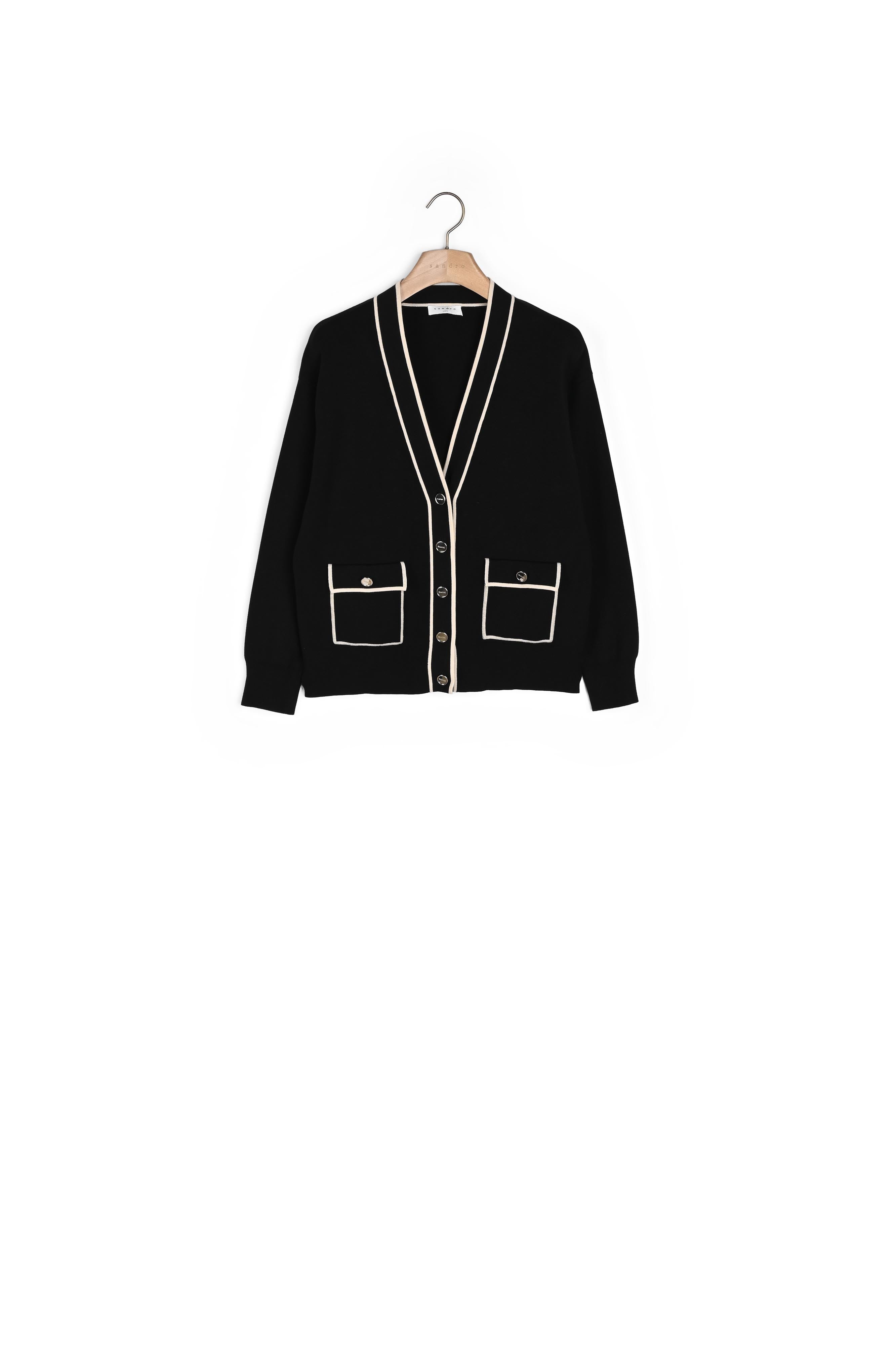 Cardigan Noir Sandro seconde main