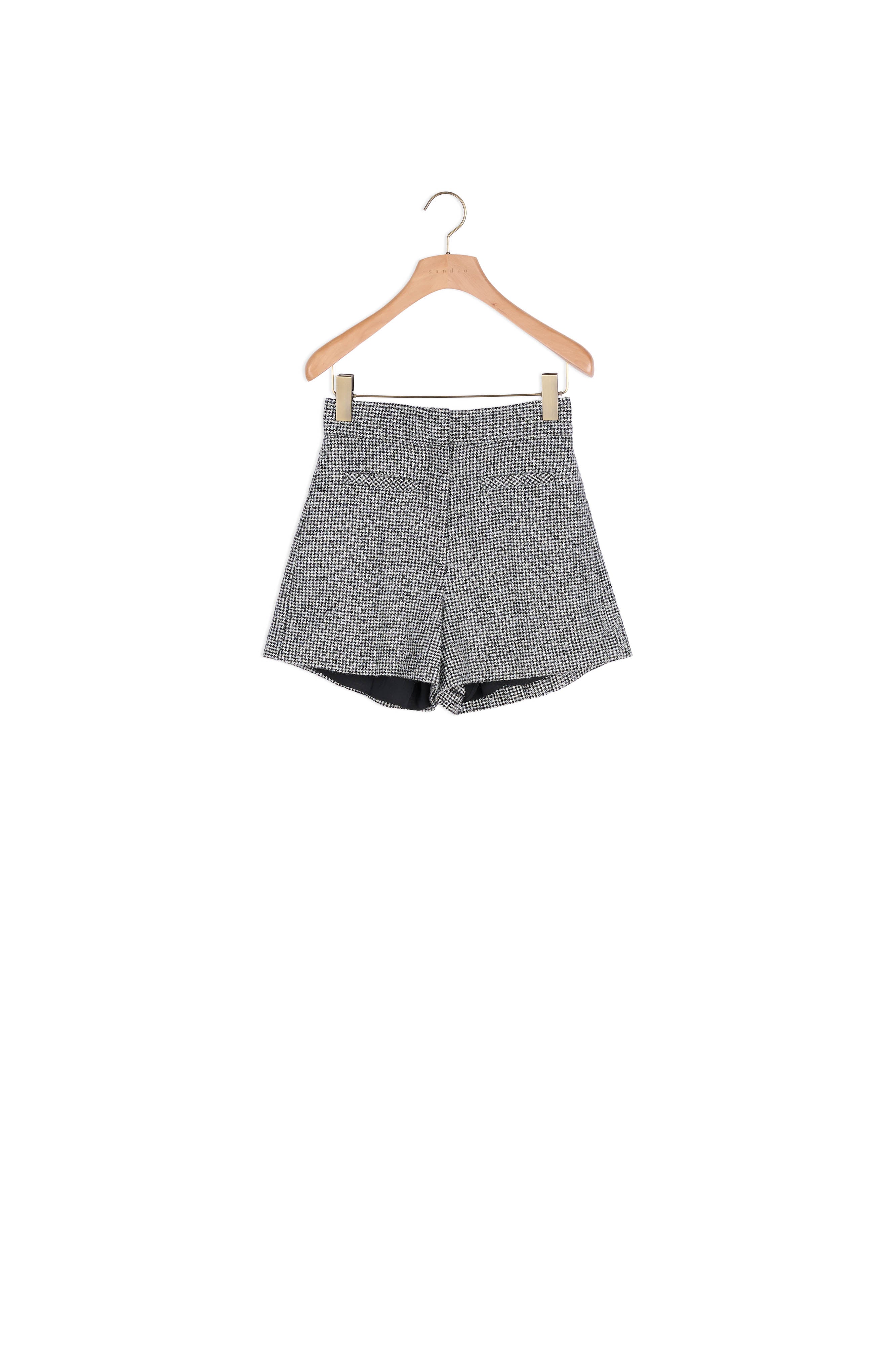 Short pied-de-poule Sandro seconde main