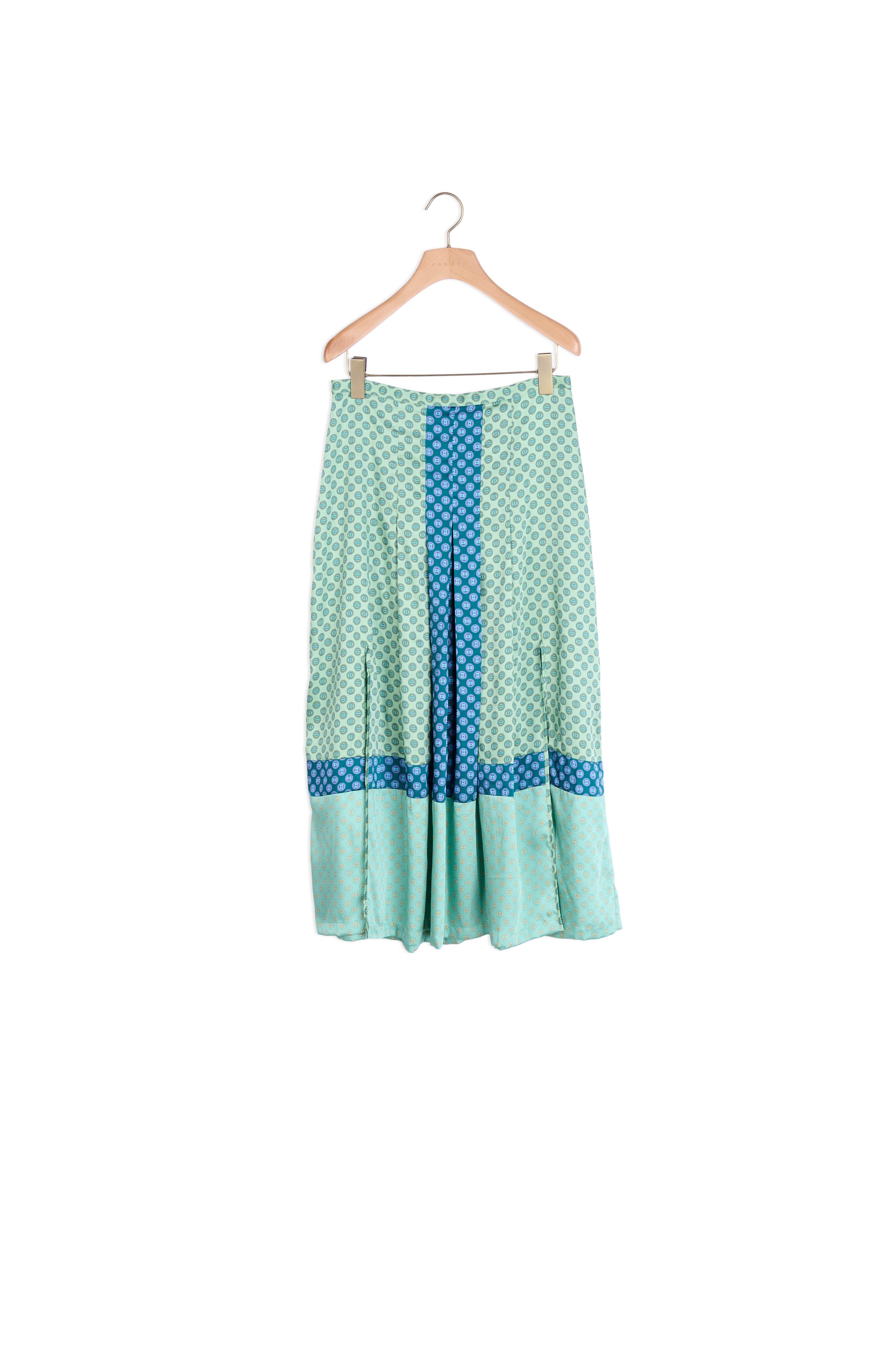 Jupe longue en mix d'imprimés Sandro seconde main