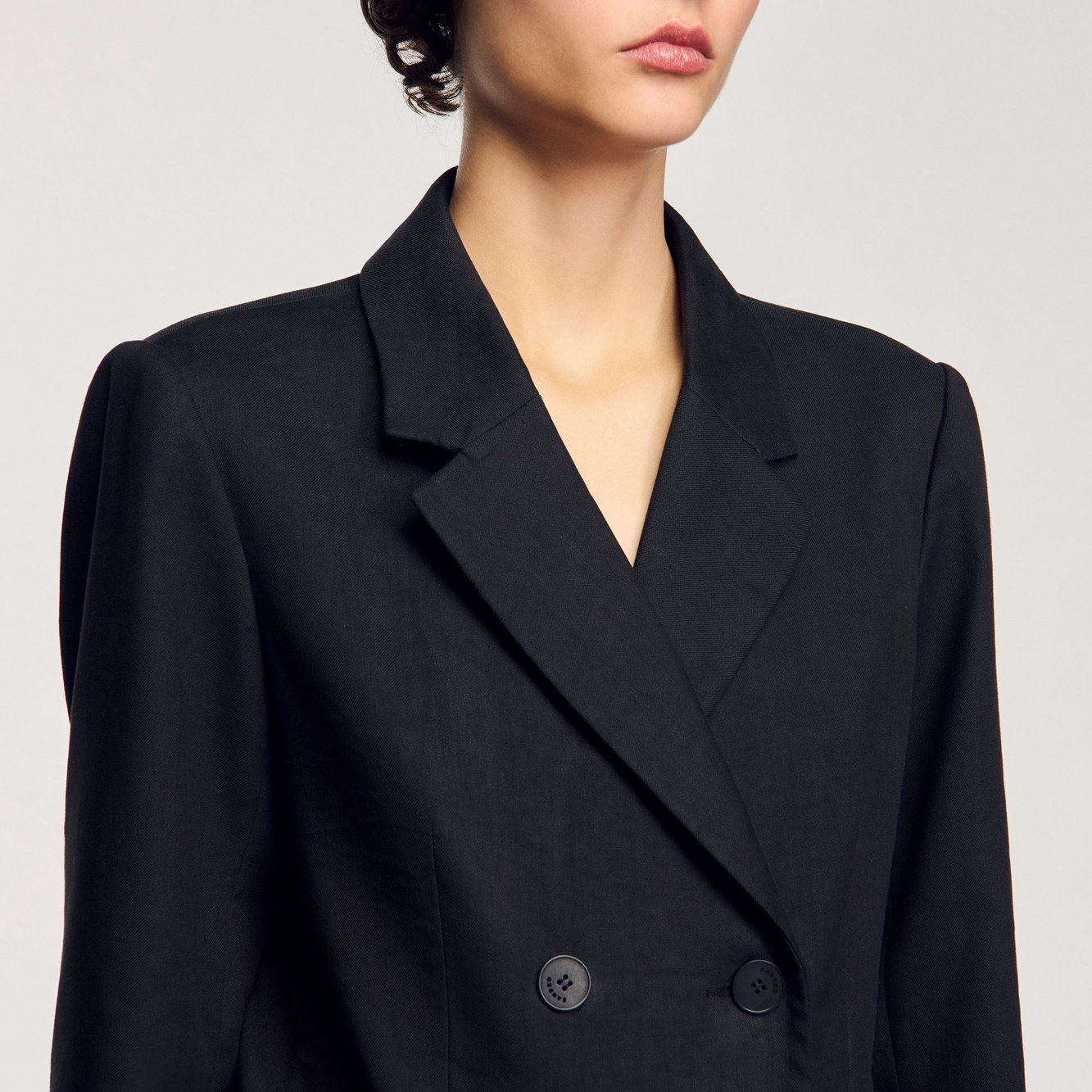 Veste de costume à boutonnage croisé Sandro seconde main