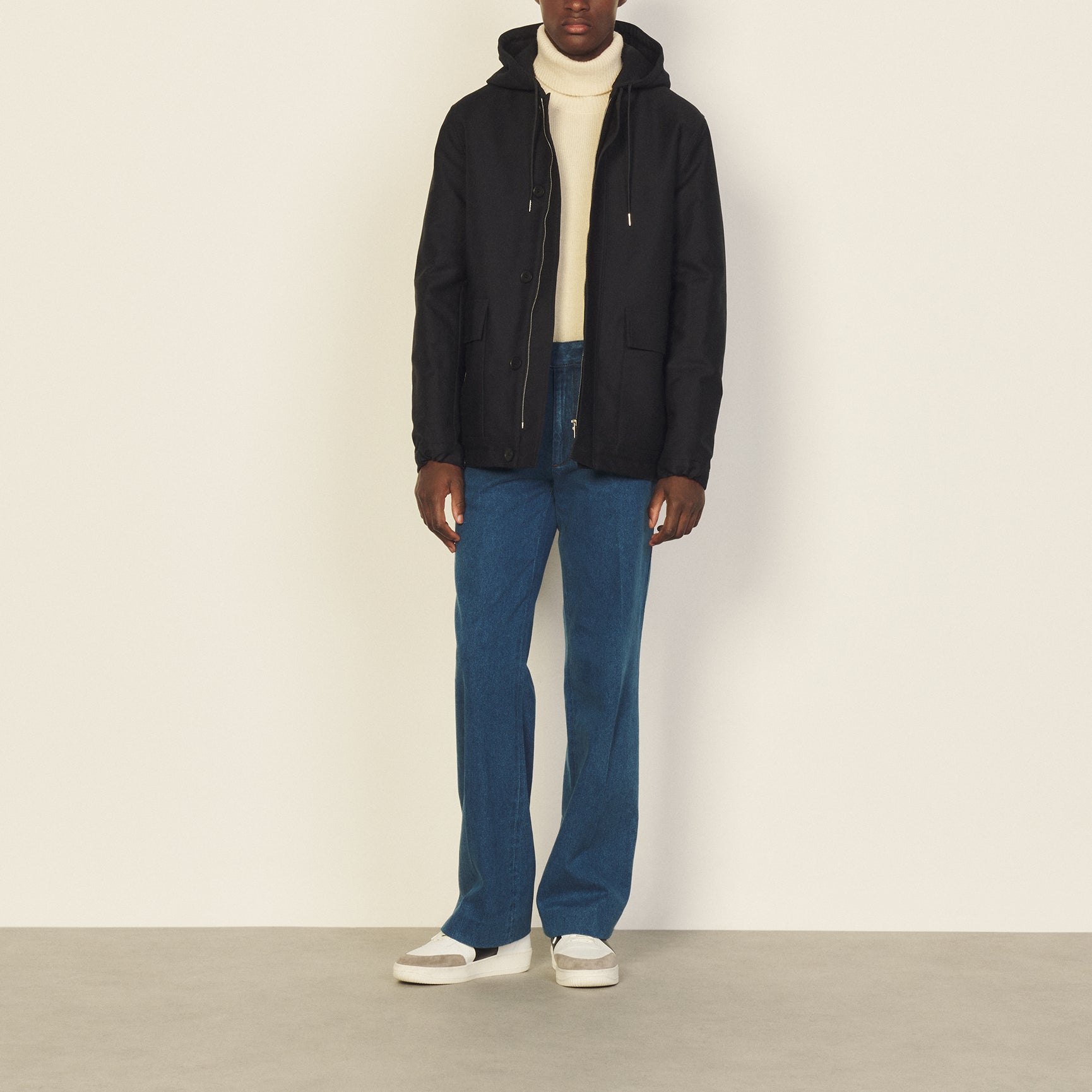 Manteau Marine Sandro seconde main