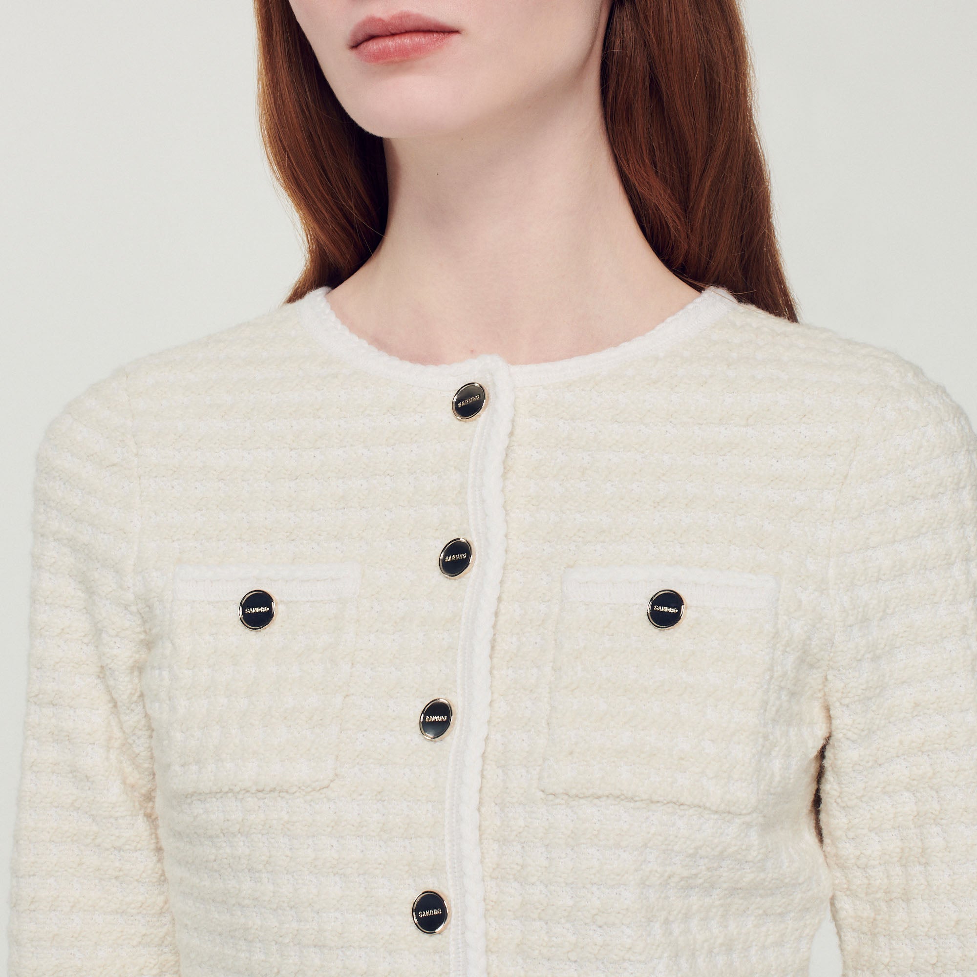 Cardicoat en tweed Sandro seconde main