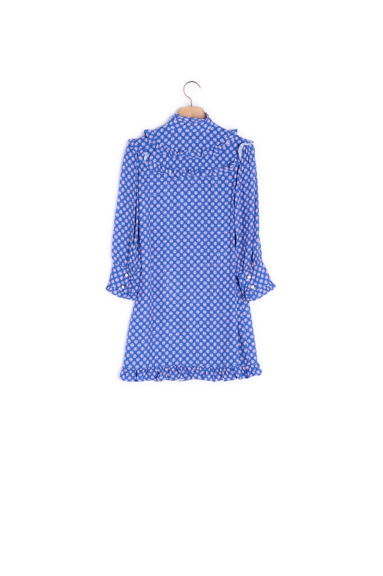 Robe courte imprimée à manches longues Sandro seconde main