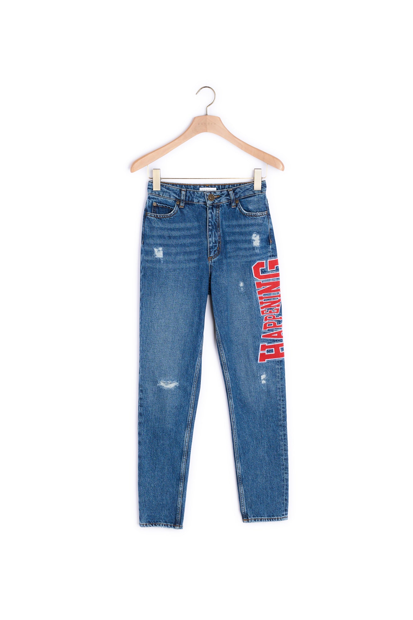 Jean avec broderie sur le côté Sandro seconde main