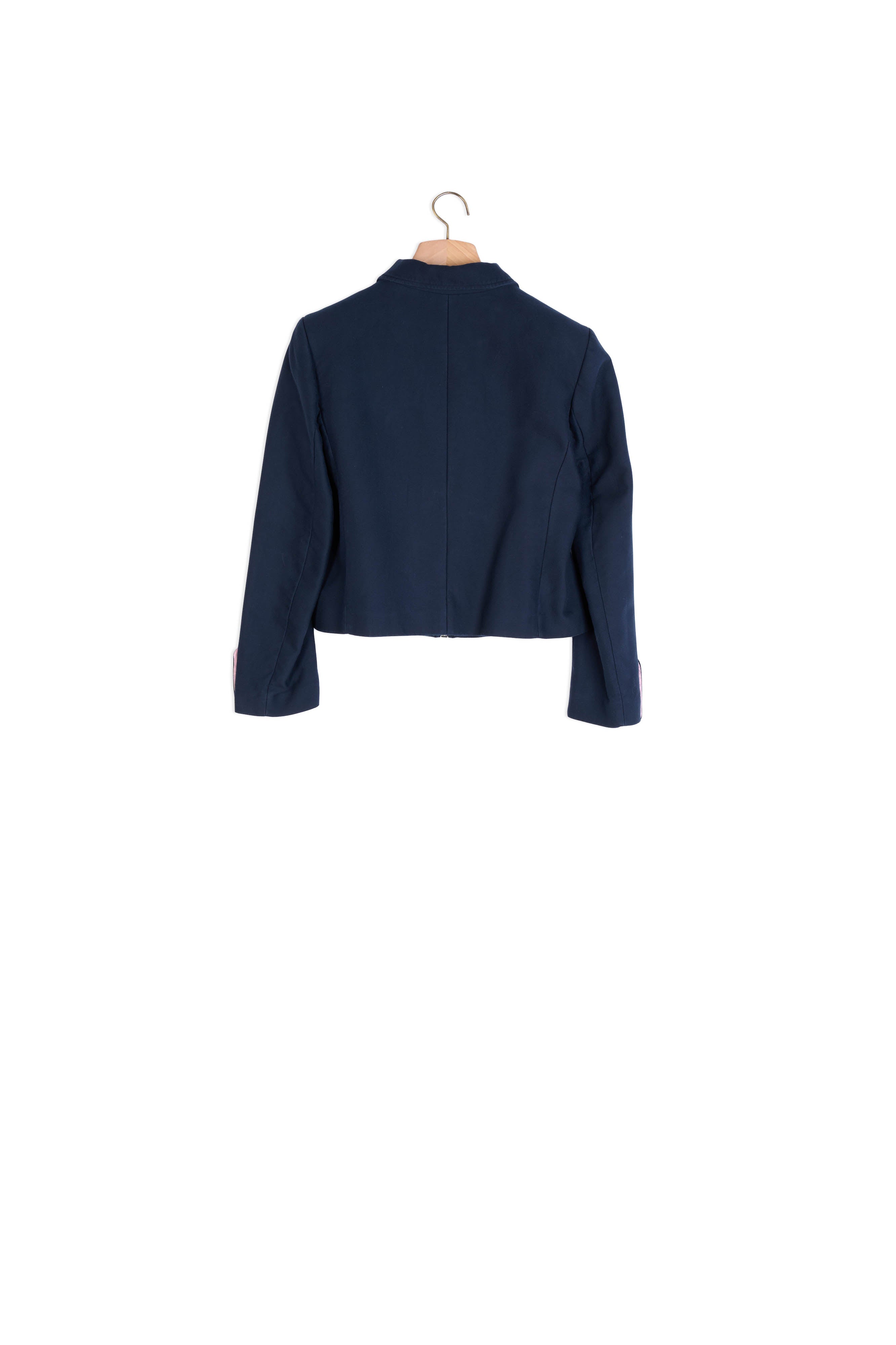 Veste zippée broderie inspiration Cuba Sandro seconde main