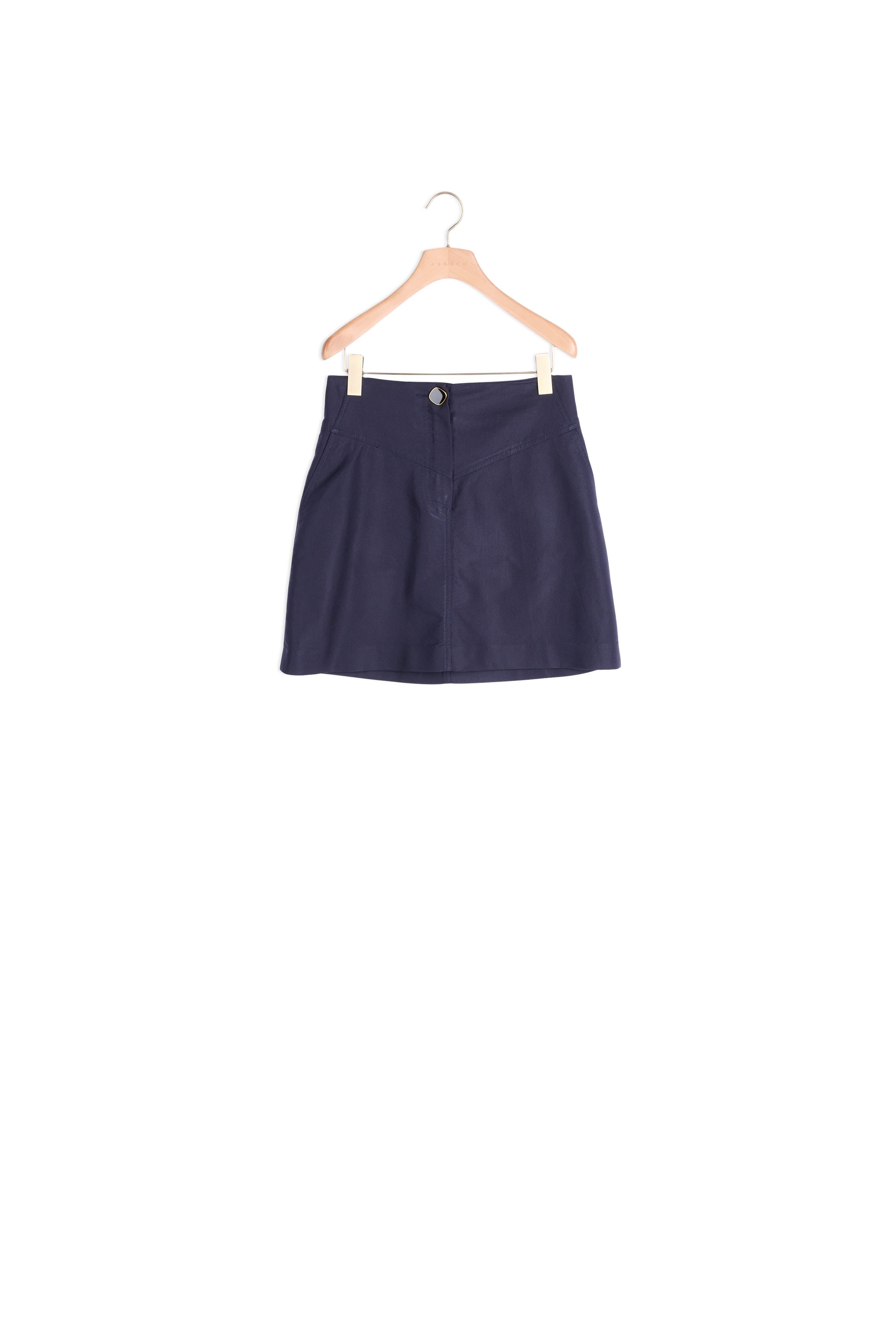 Jupe trapèze avec un bouton bijou Sandro seconde main