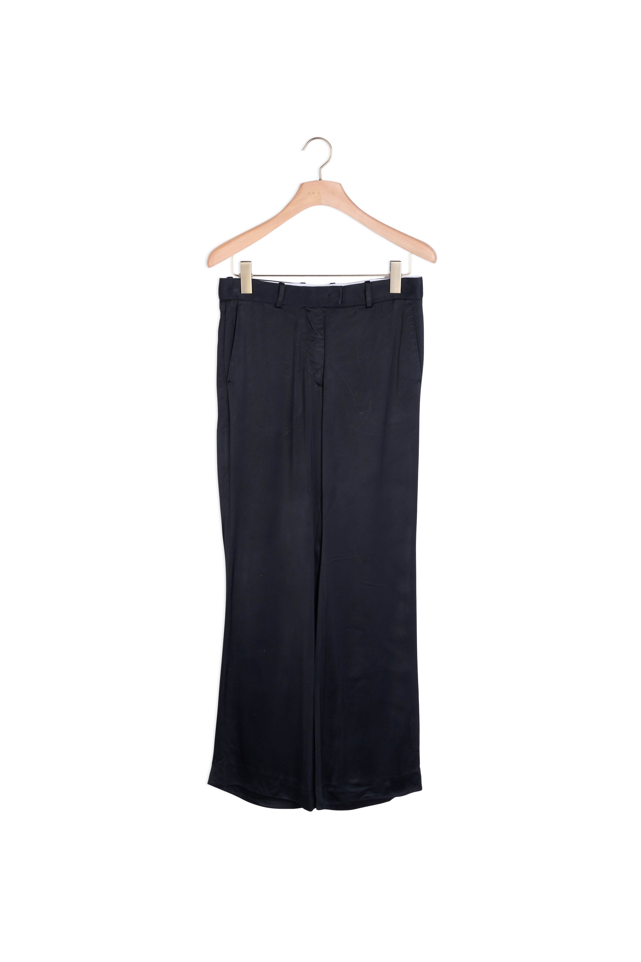 Pantalon en tissu satiné Sandro seconde main