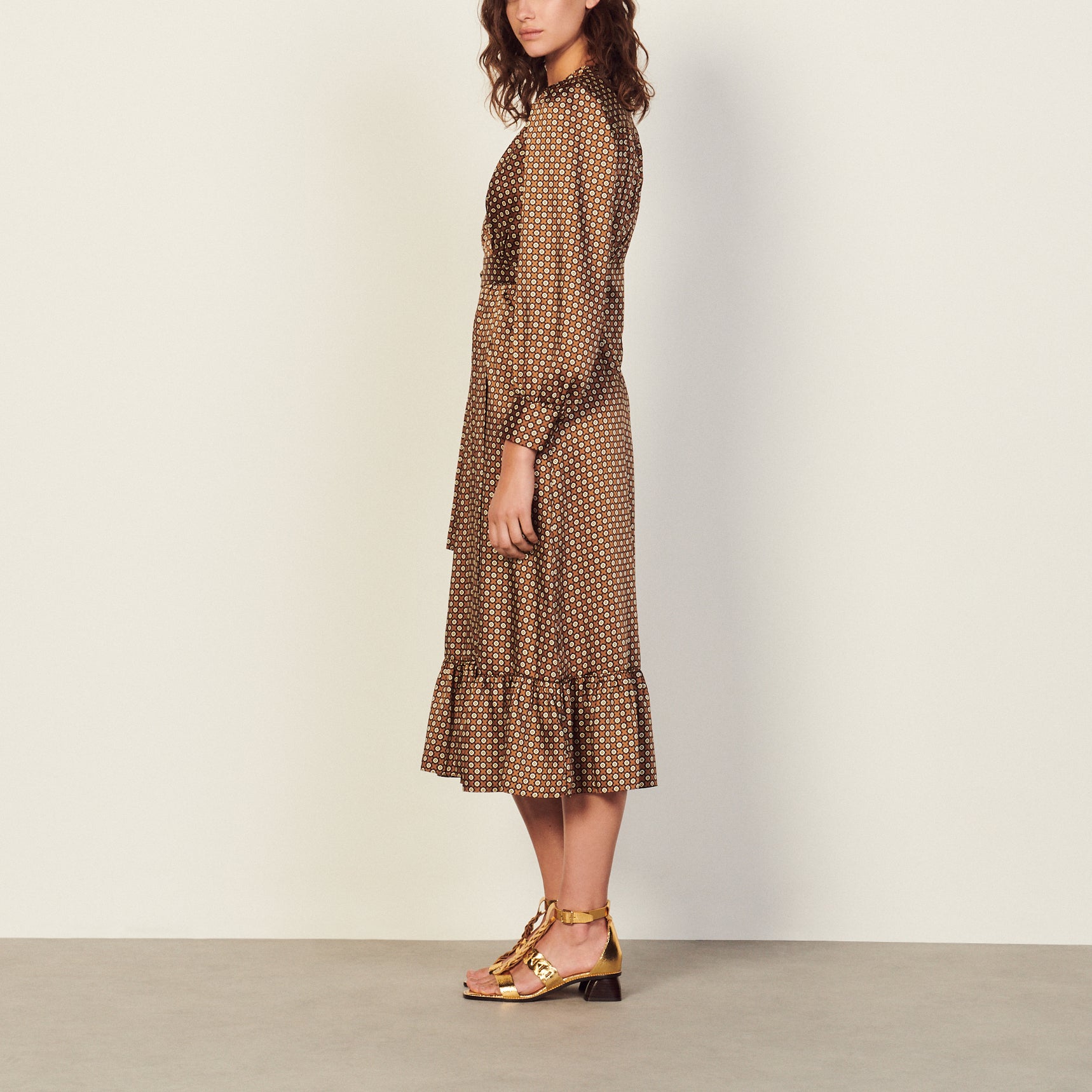 Robe Marron / Noir Sandro seconde main