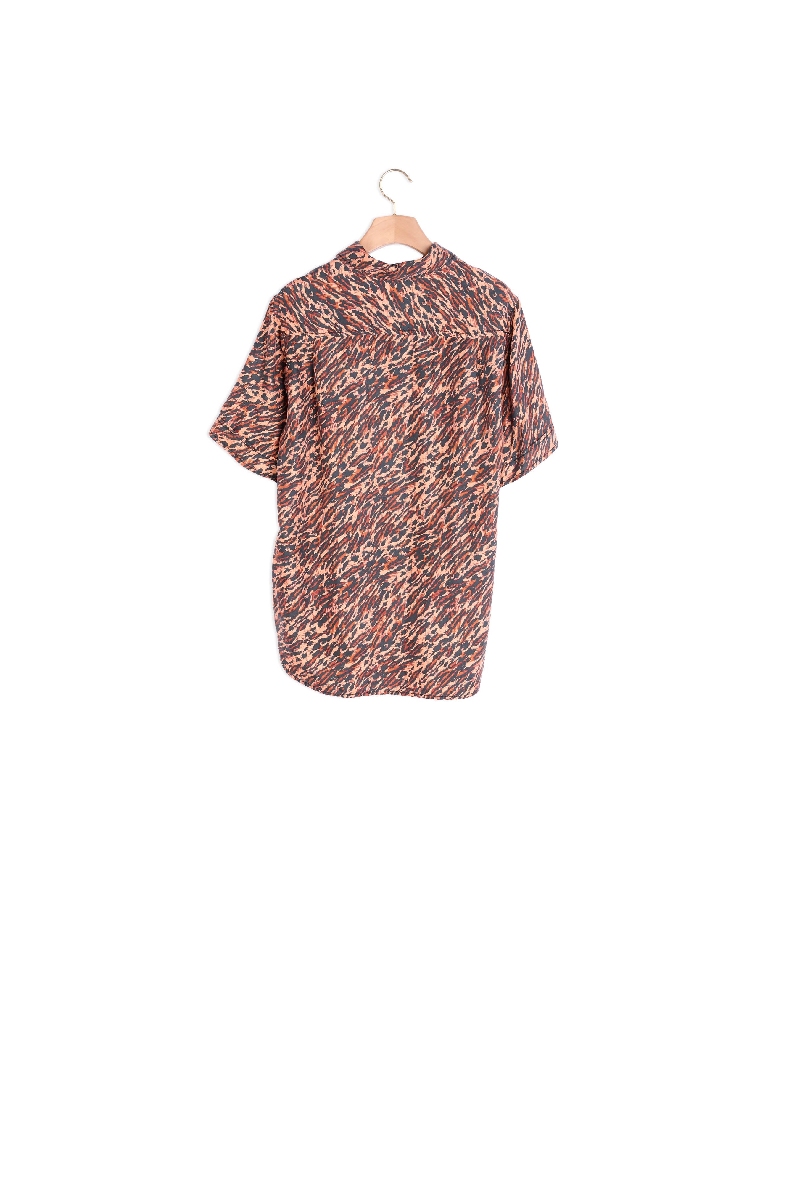 Chemise imprimée en twill de soie Sandro seconde main