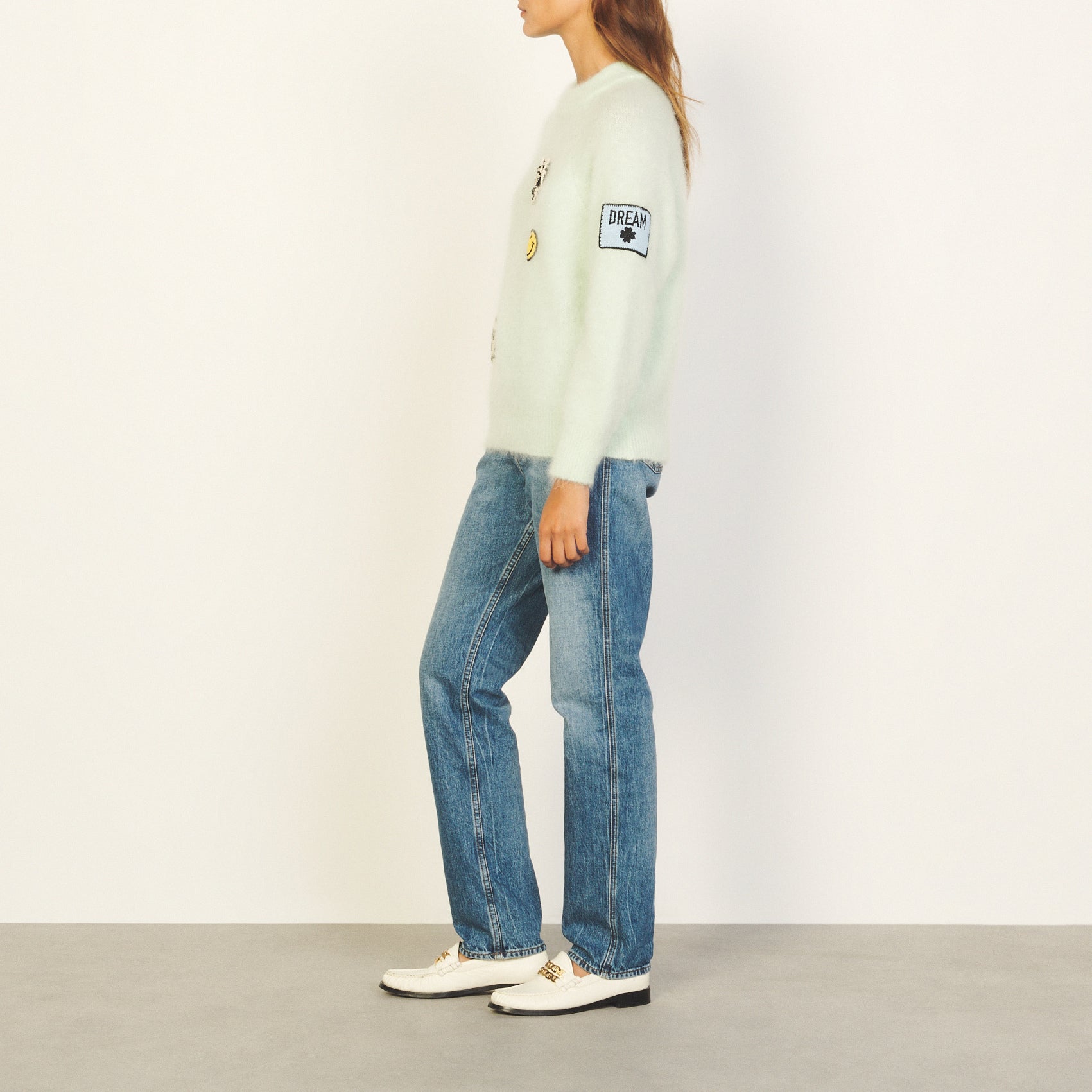 Pull Vert Amande Sandro seconde main