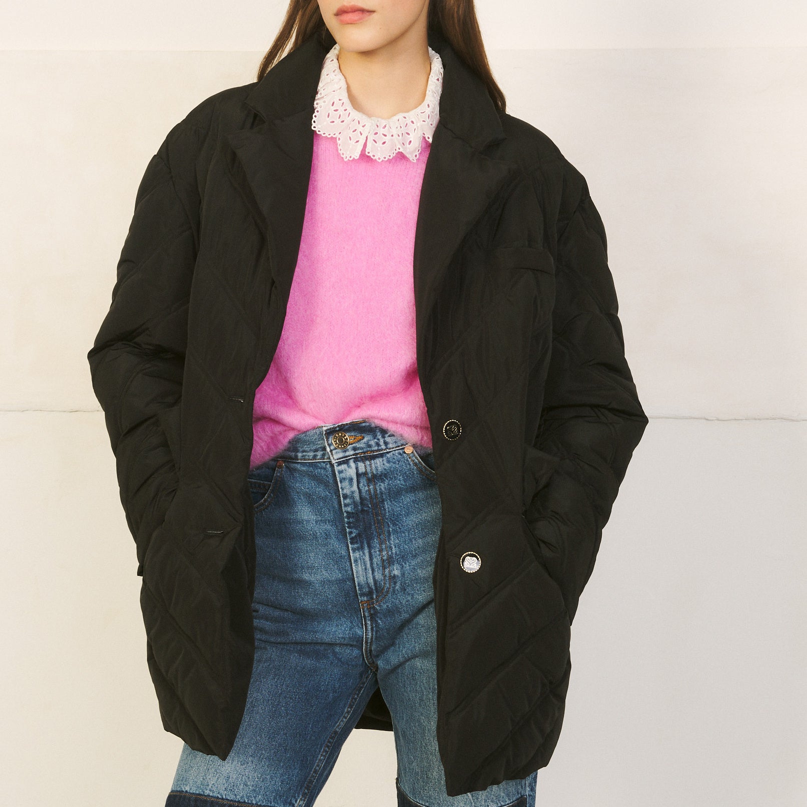 Manteau rembourré et avec matelassage Sandro seconde main