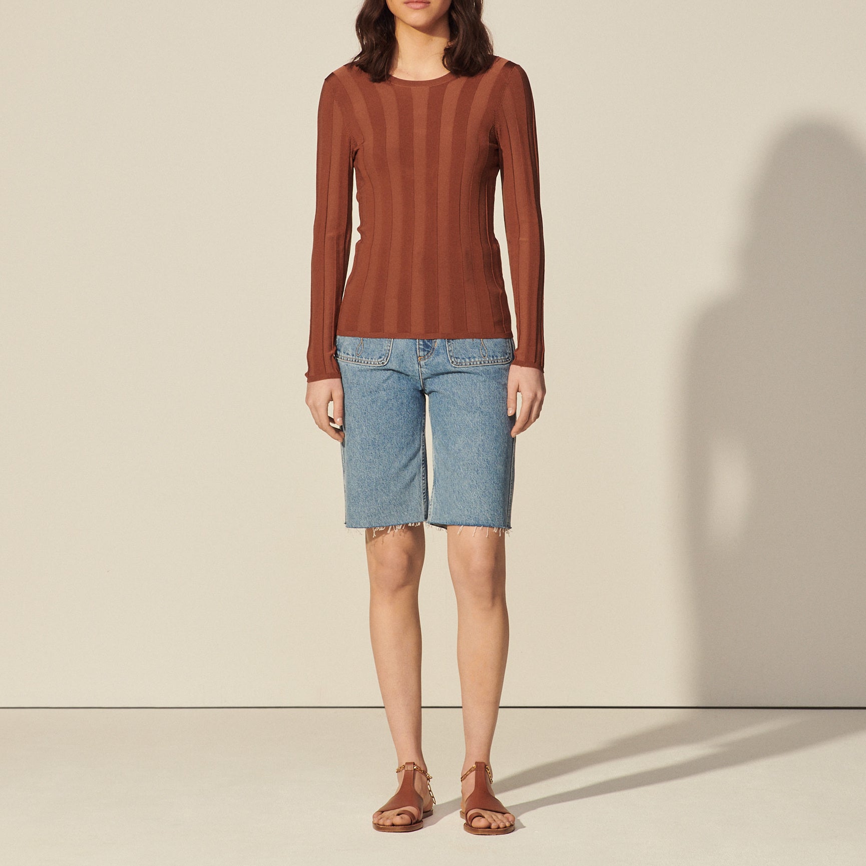 Pull à twist et anneau au dos Sandro seconde main