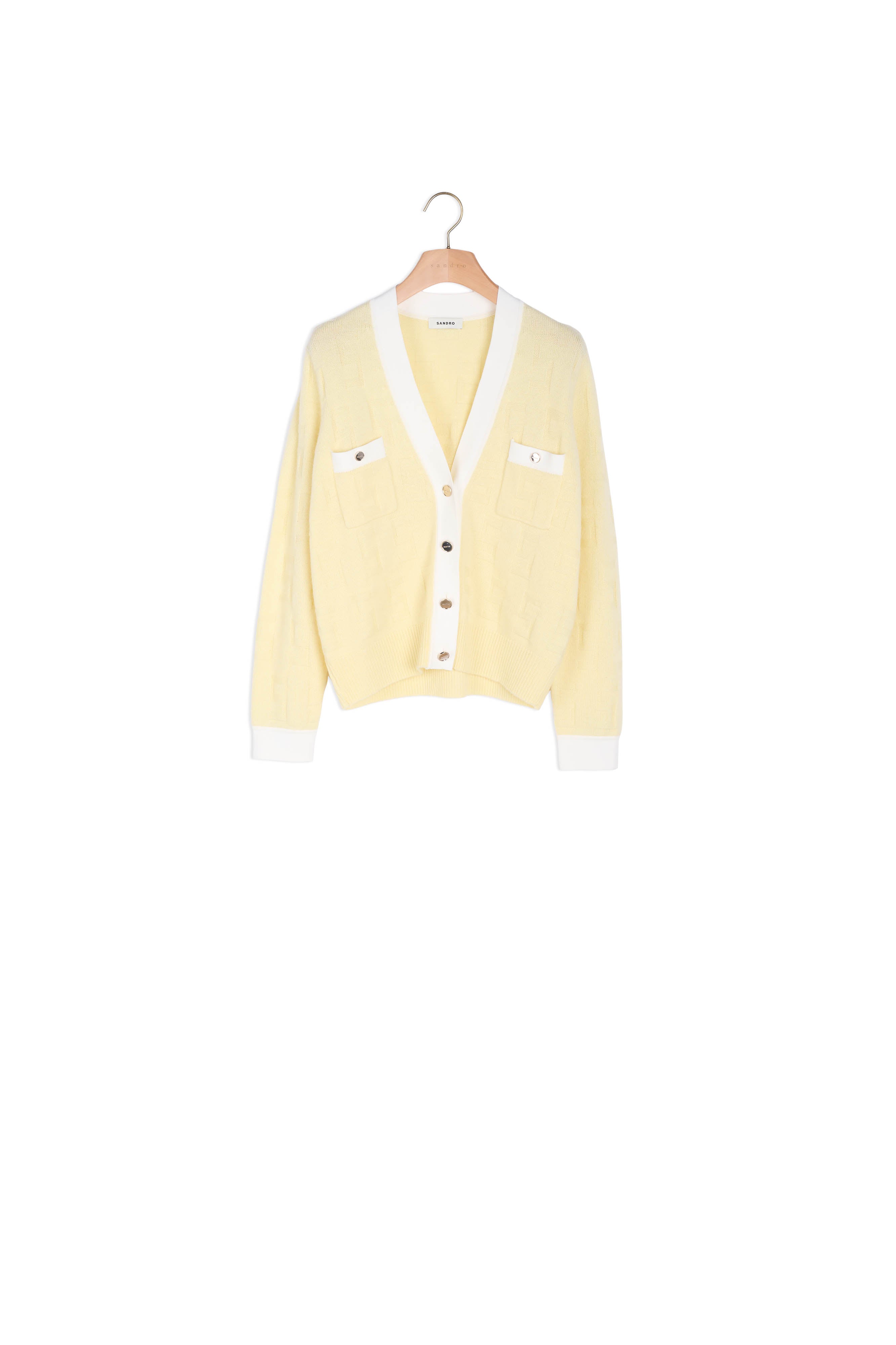 Cardigan bicolore Sandro seconde main