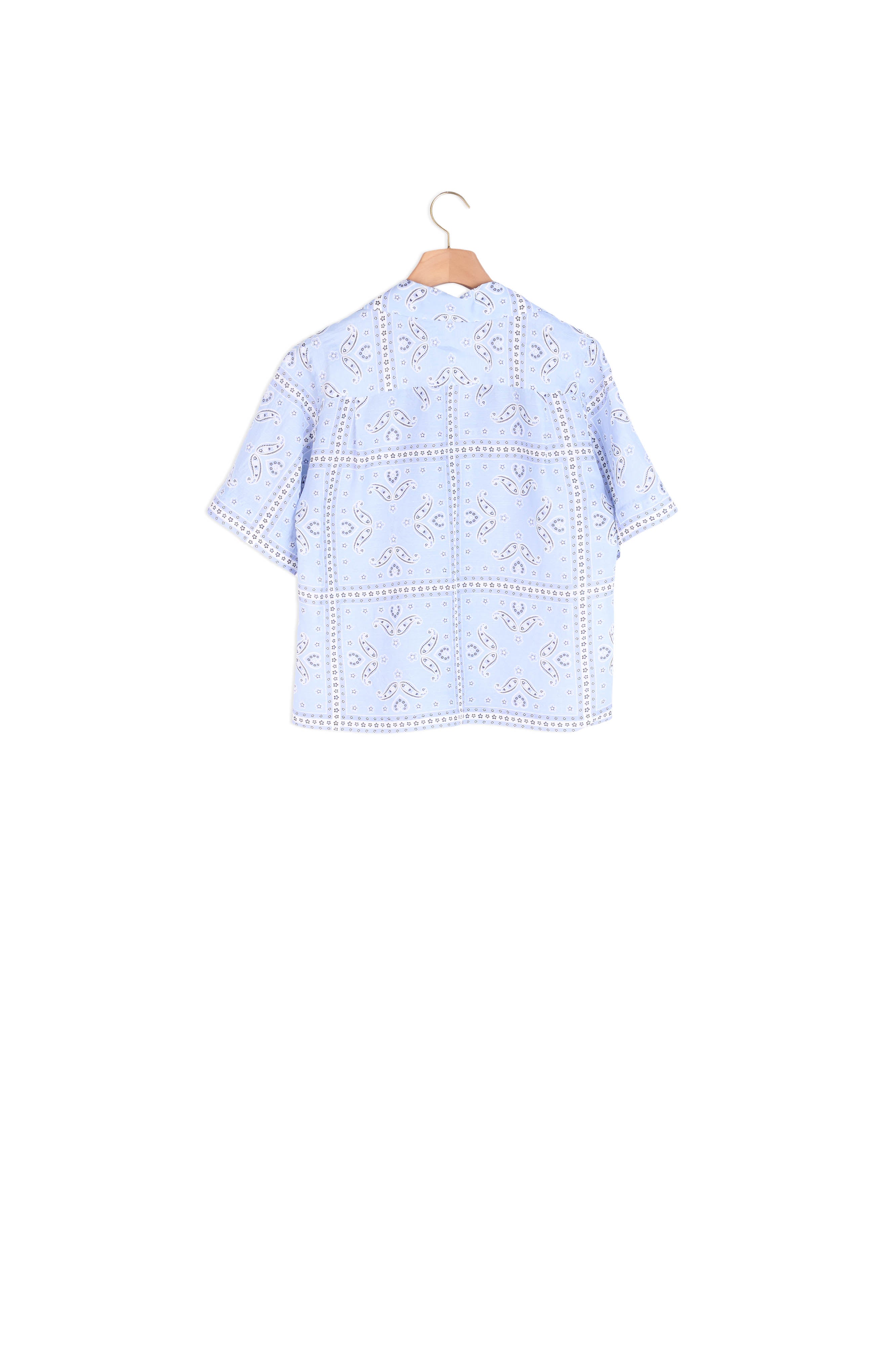 Chemise manches courtes imprimé bandana Sandro seconde main