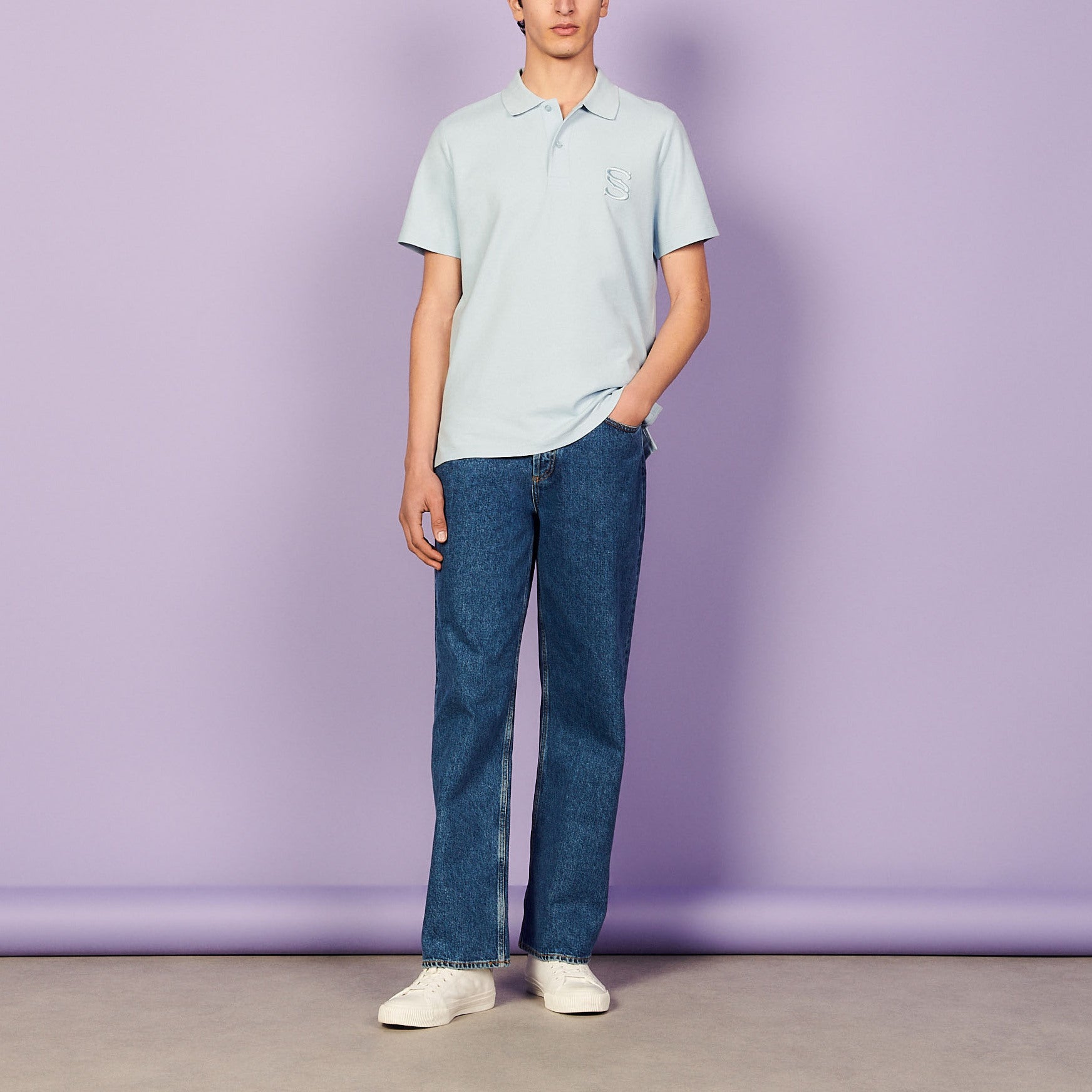 Polo brodé Sandro seconde main