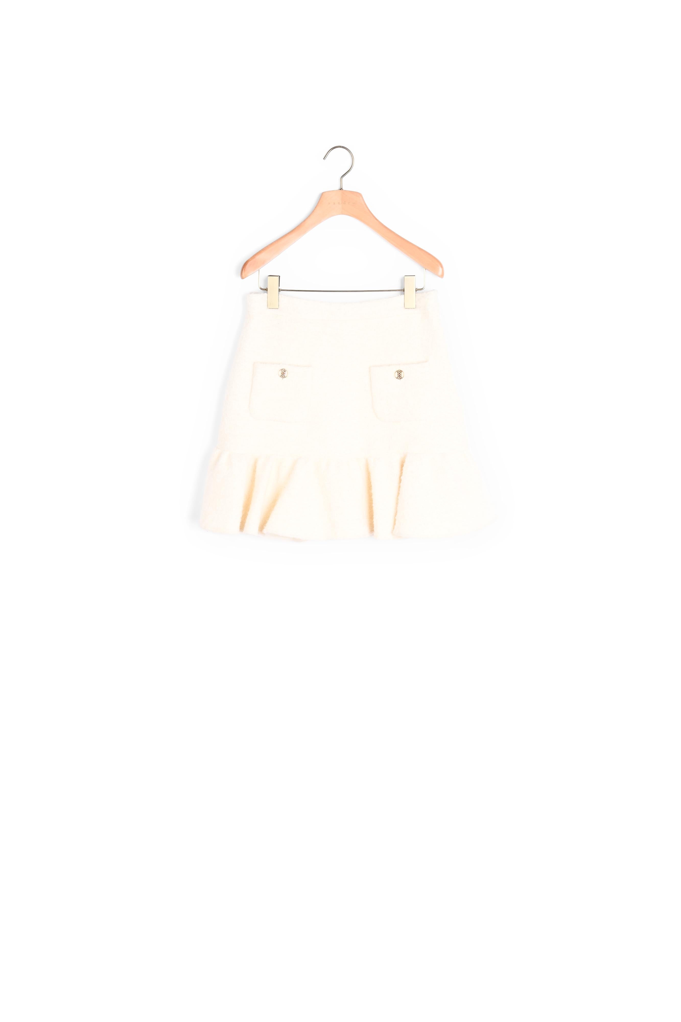 Jupe Ecru Sandro seconde main