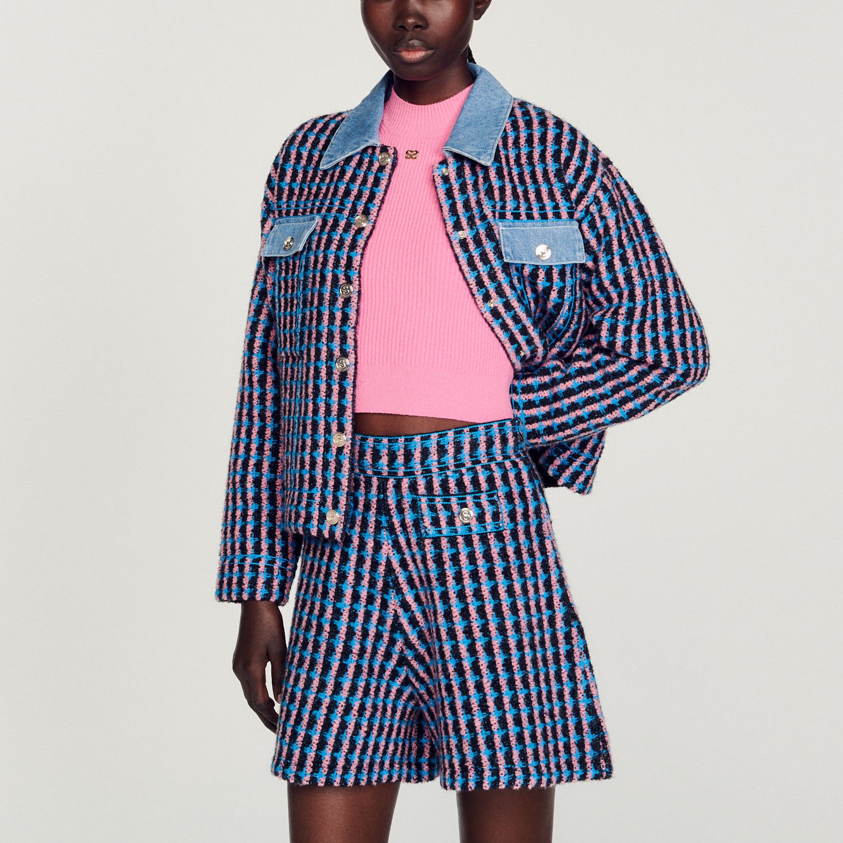 Short en tweed Sandro seconde main