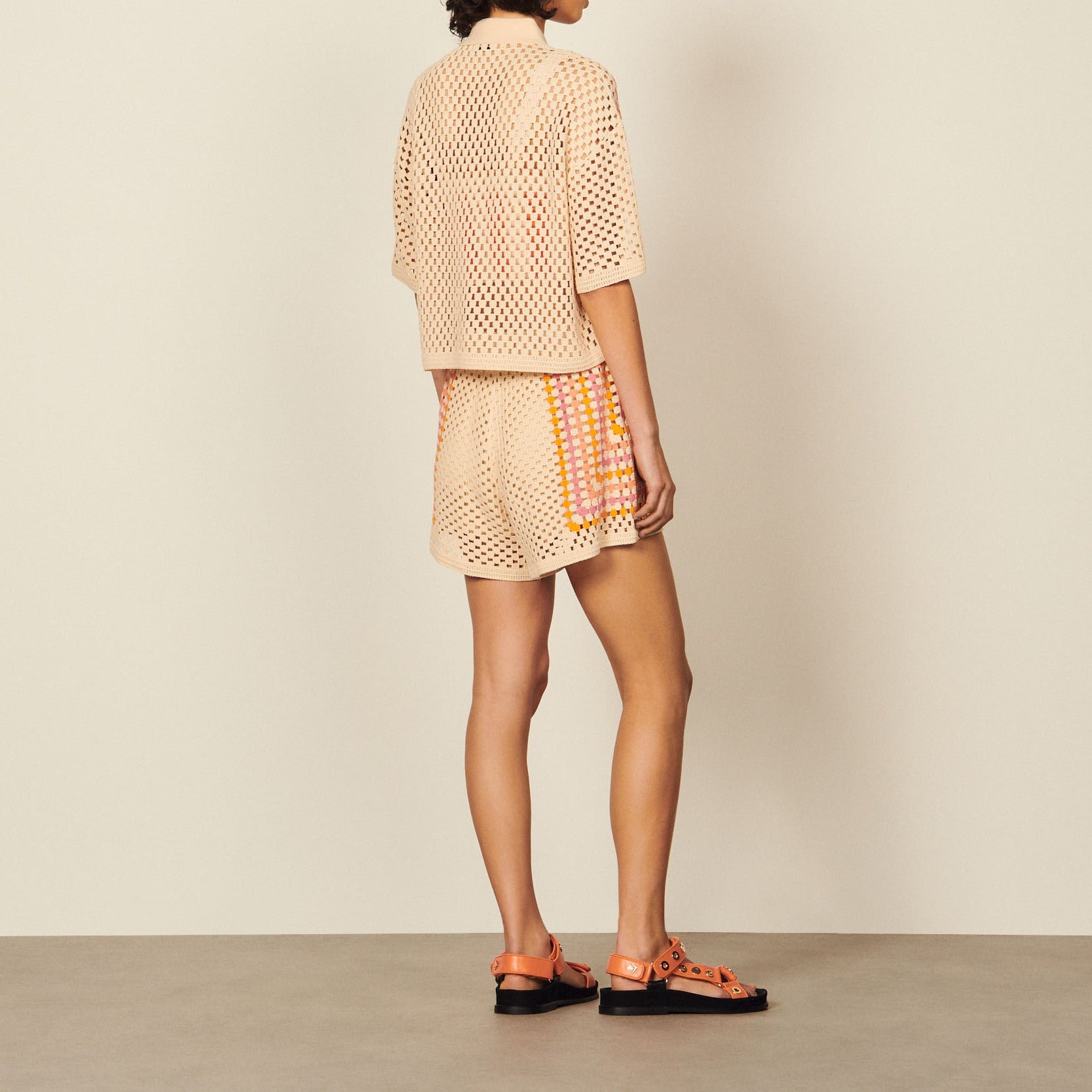 Cardigan en crochet Sandro seconde main