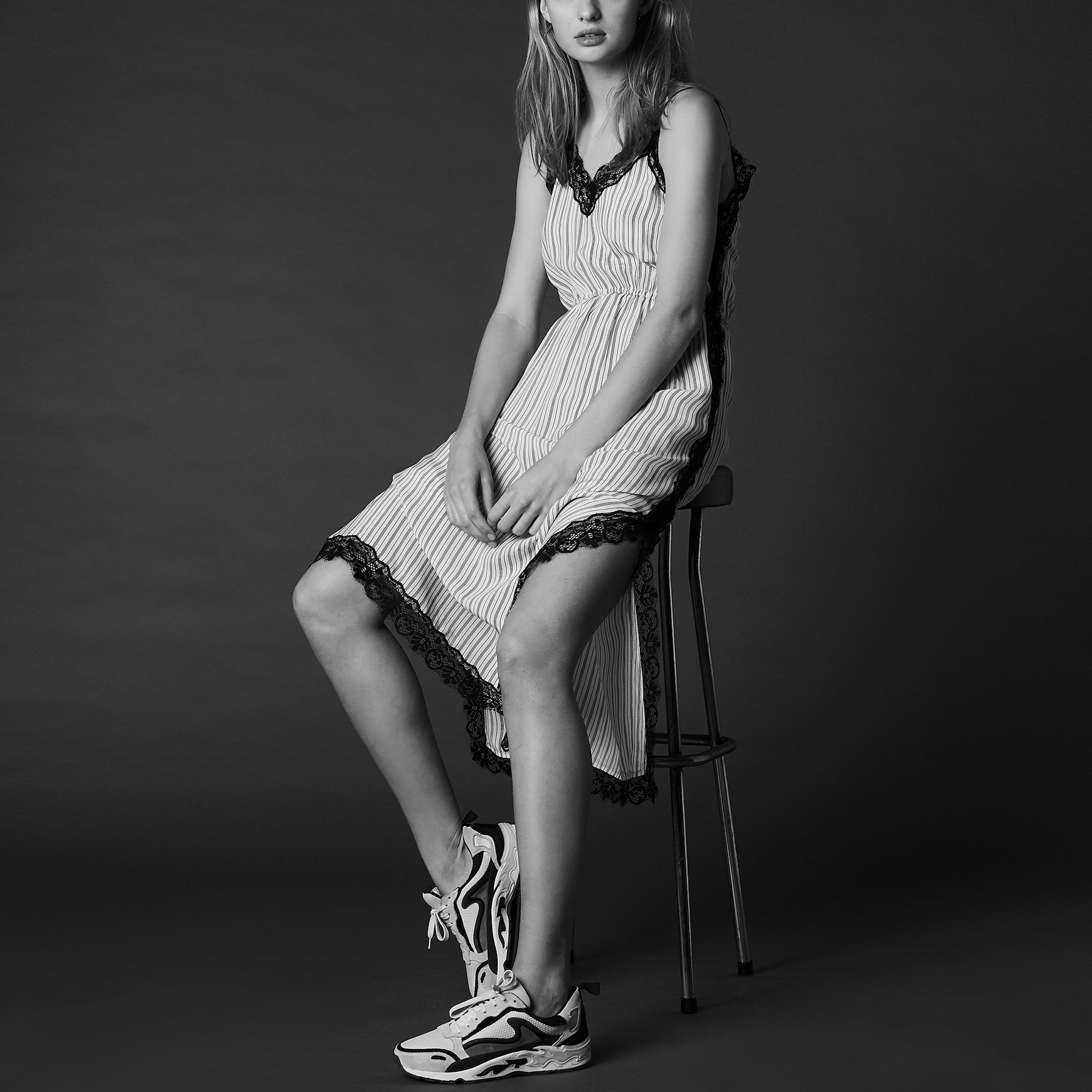 Robe longue à fines bretelles Sandro seconde main