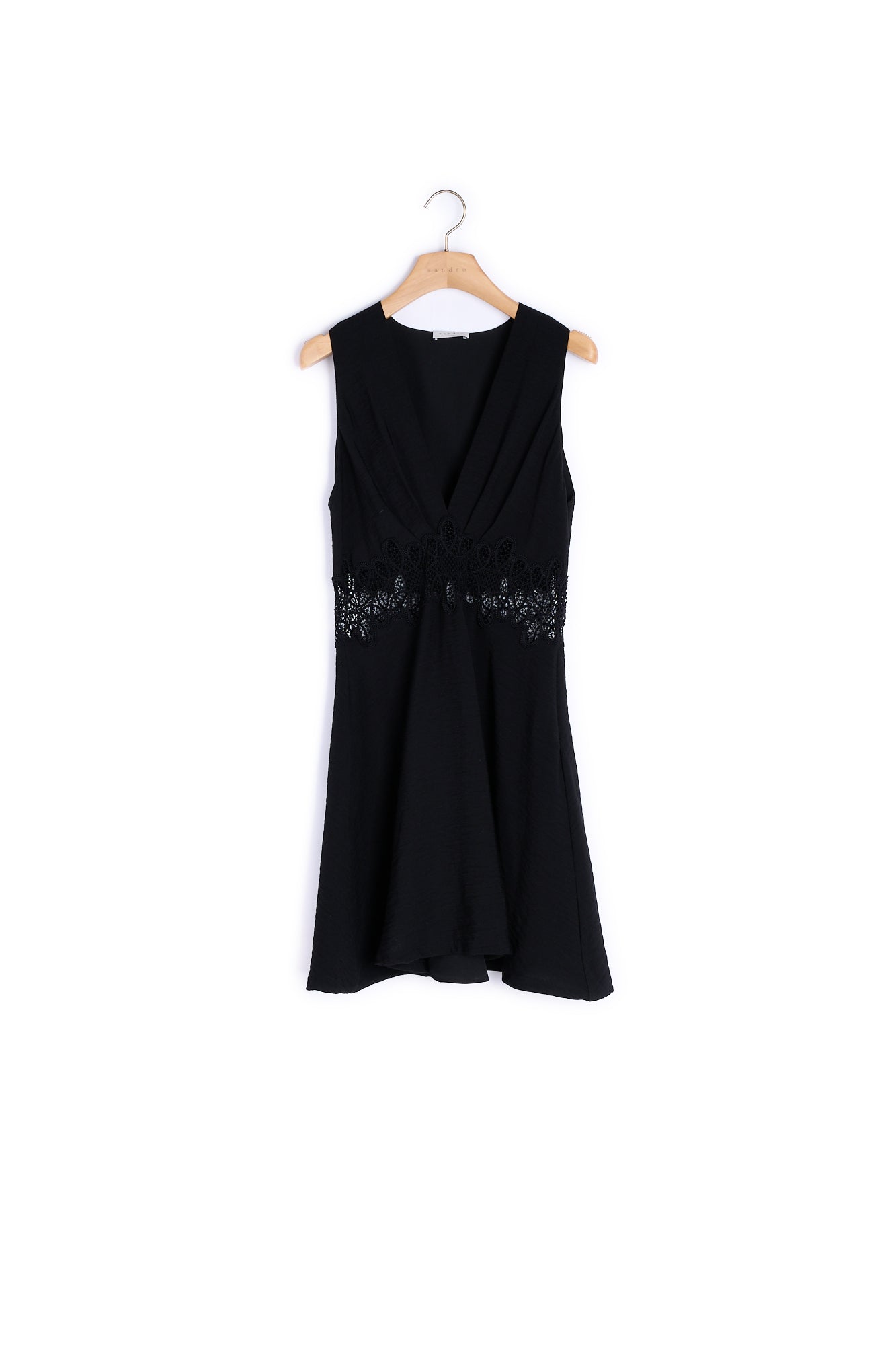 Robe courte avec insert de dentelle Sandro seconde main