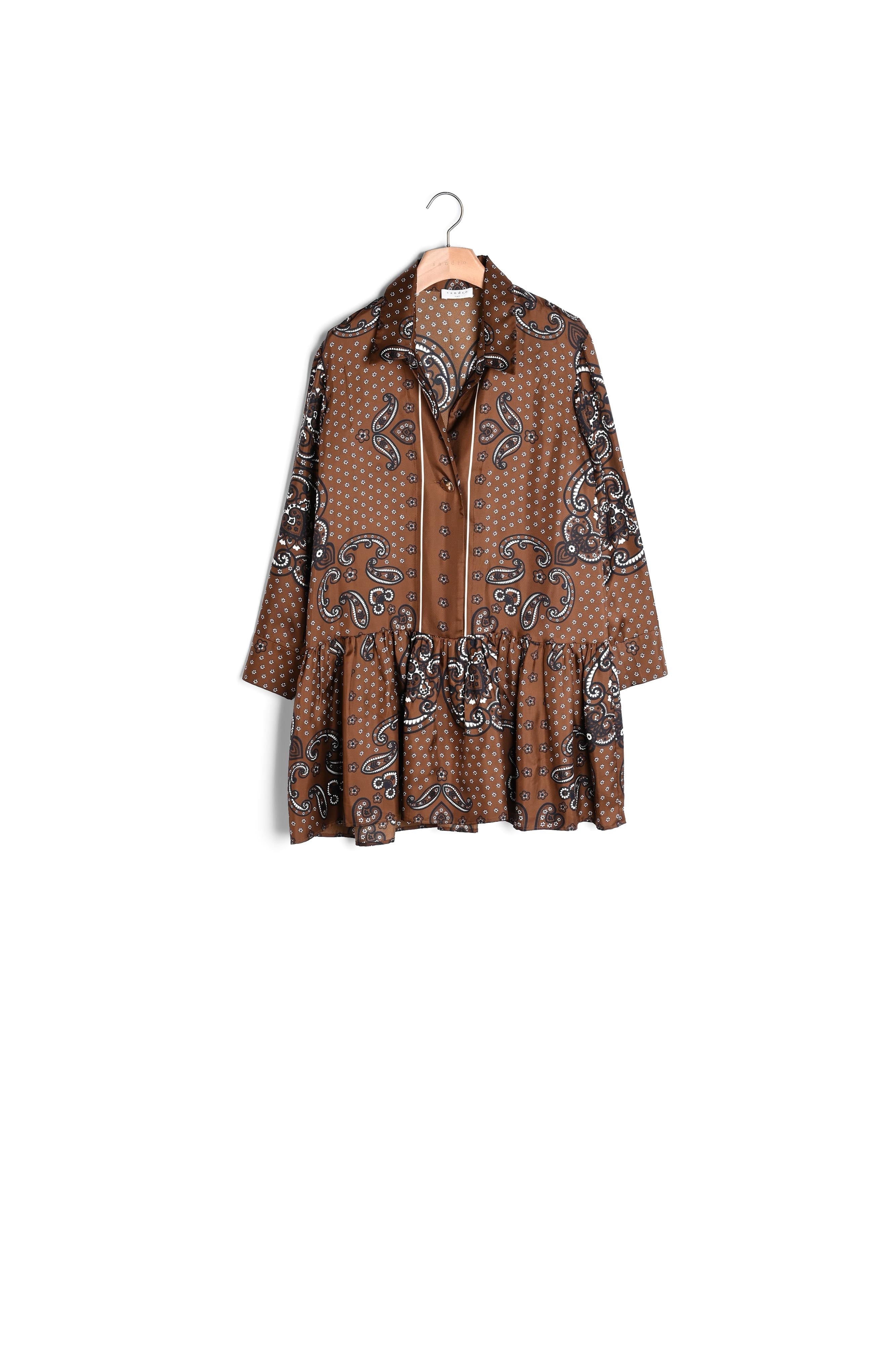 Robe Marron Foncé Sandro seconde main