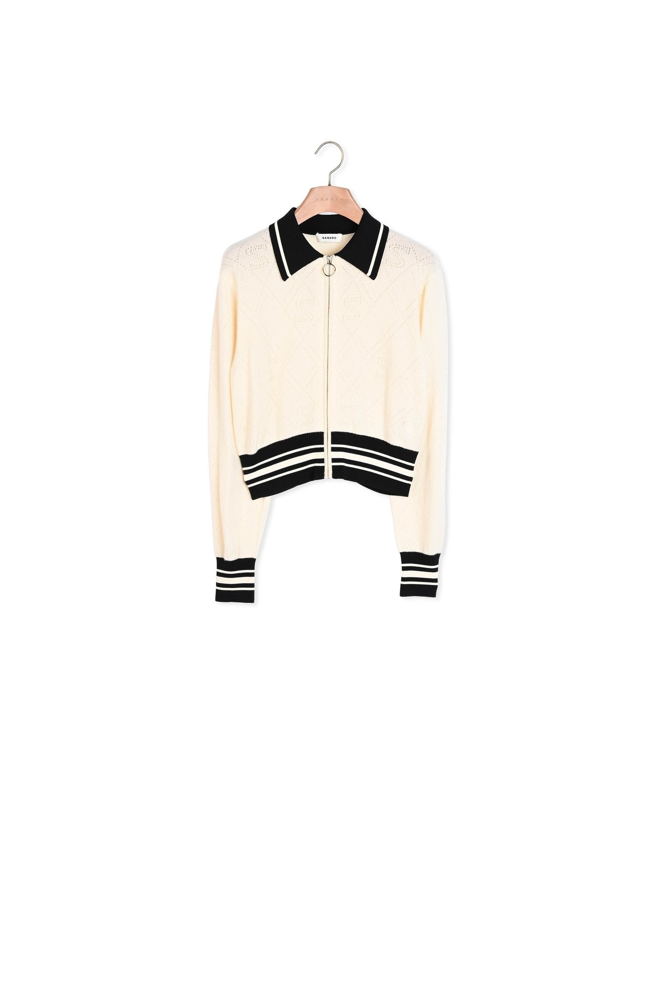 Cardigan bicolore Sandro seconde main