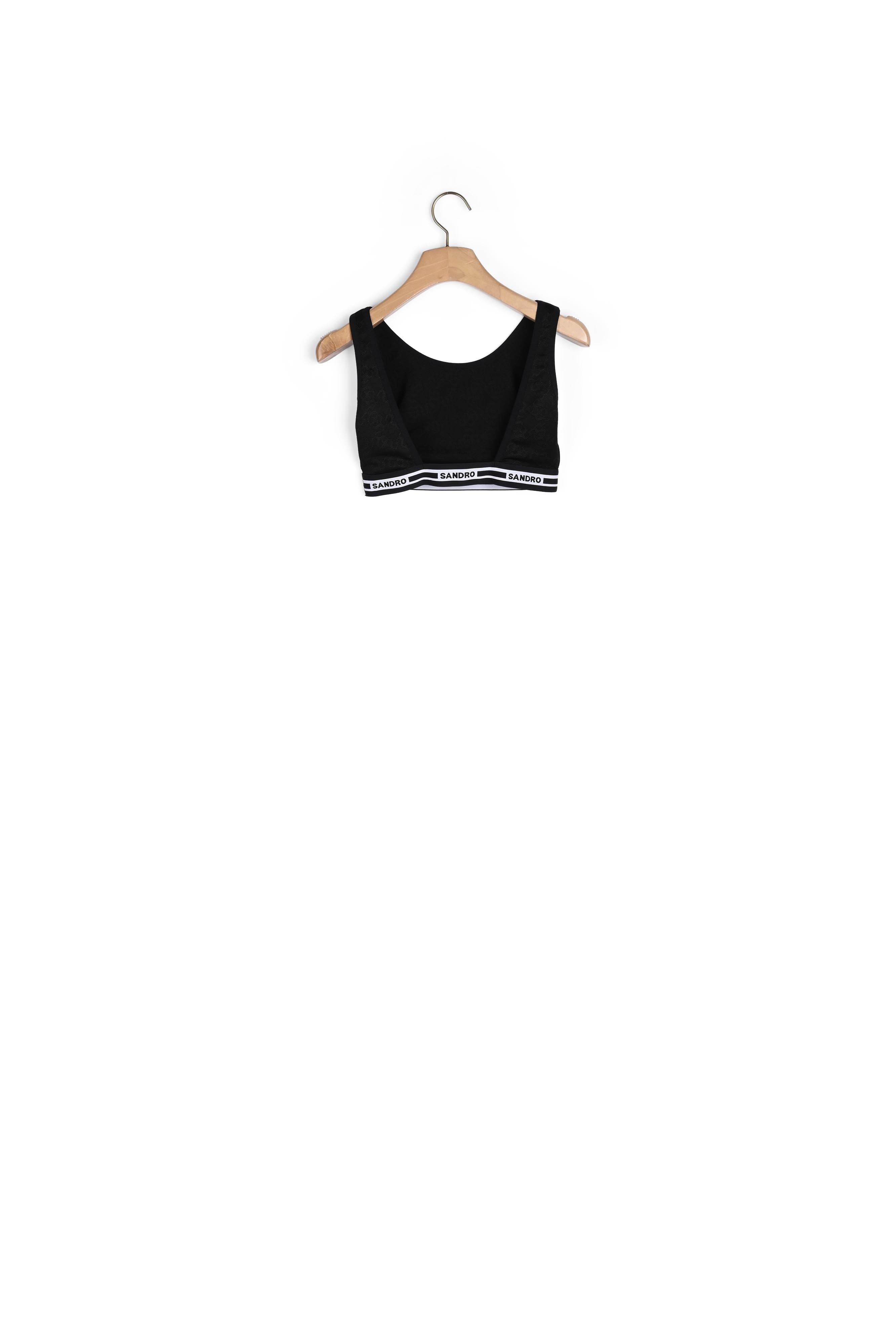 Brassière jacquard double S Sandro seconde main