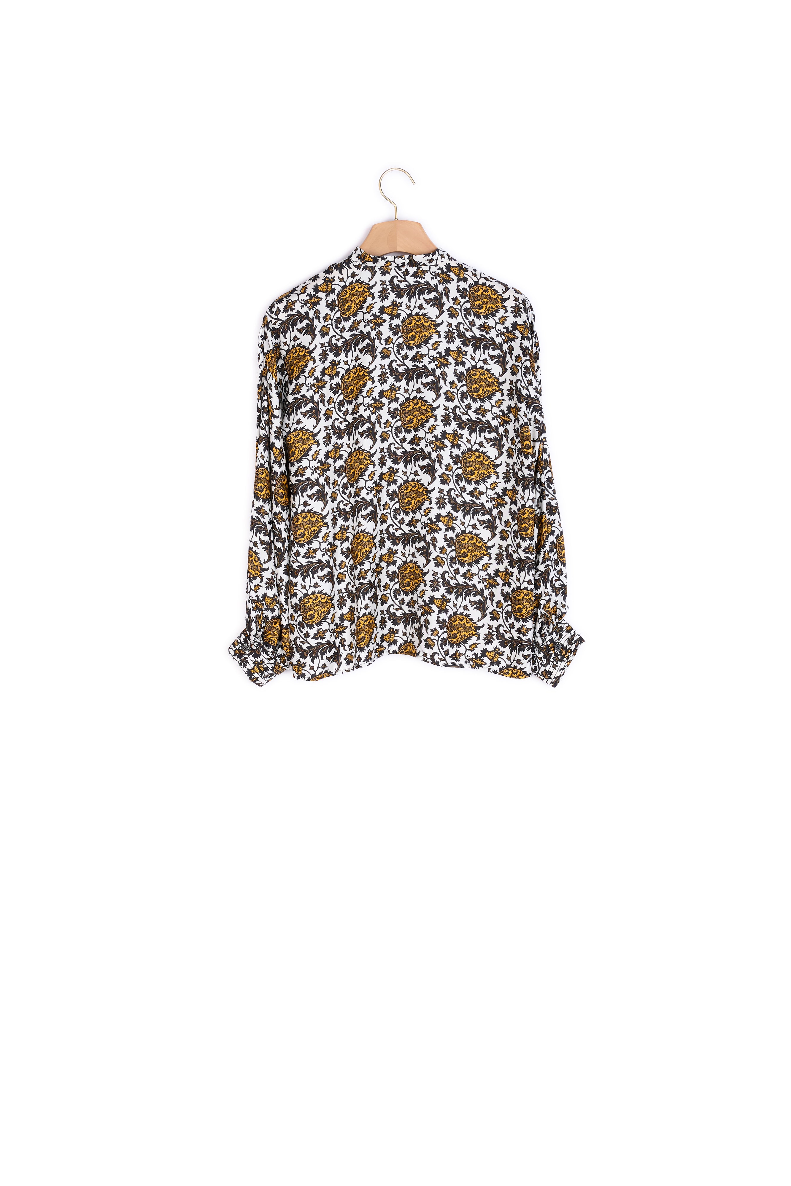 Chemise imprimée en soie Sandro seconde main