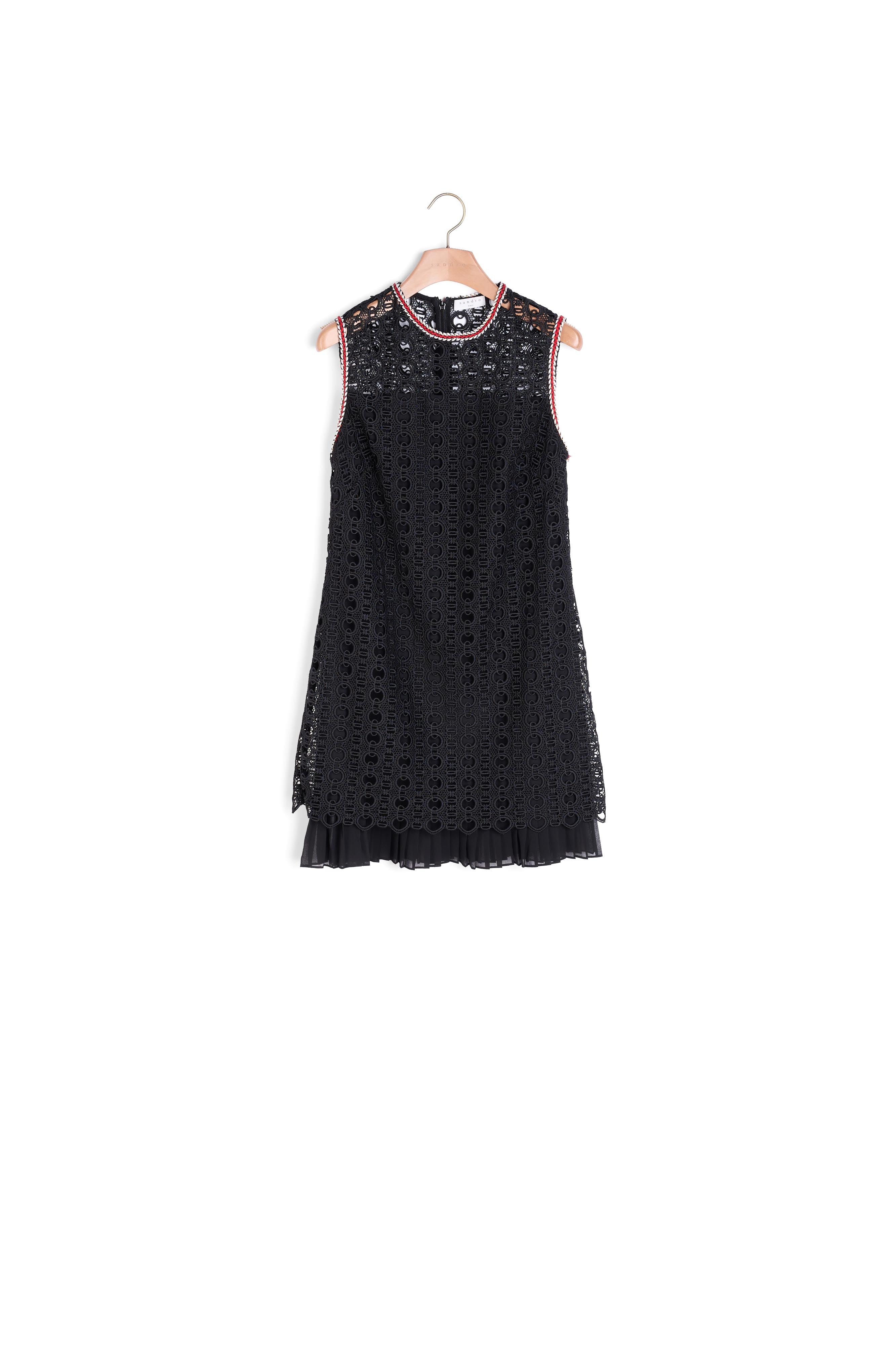 Robe en guipure sans manches Sandro seconde main