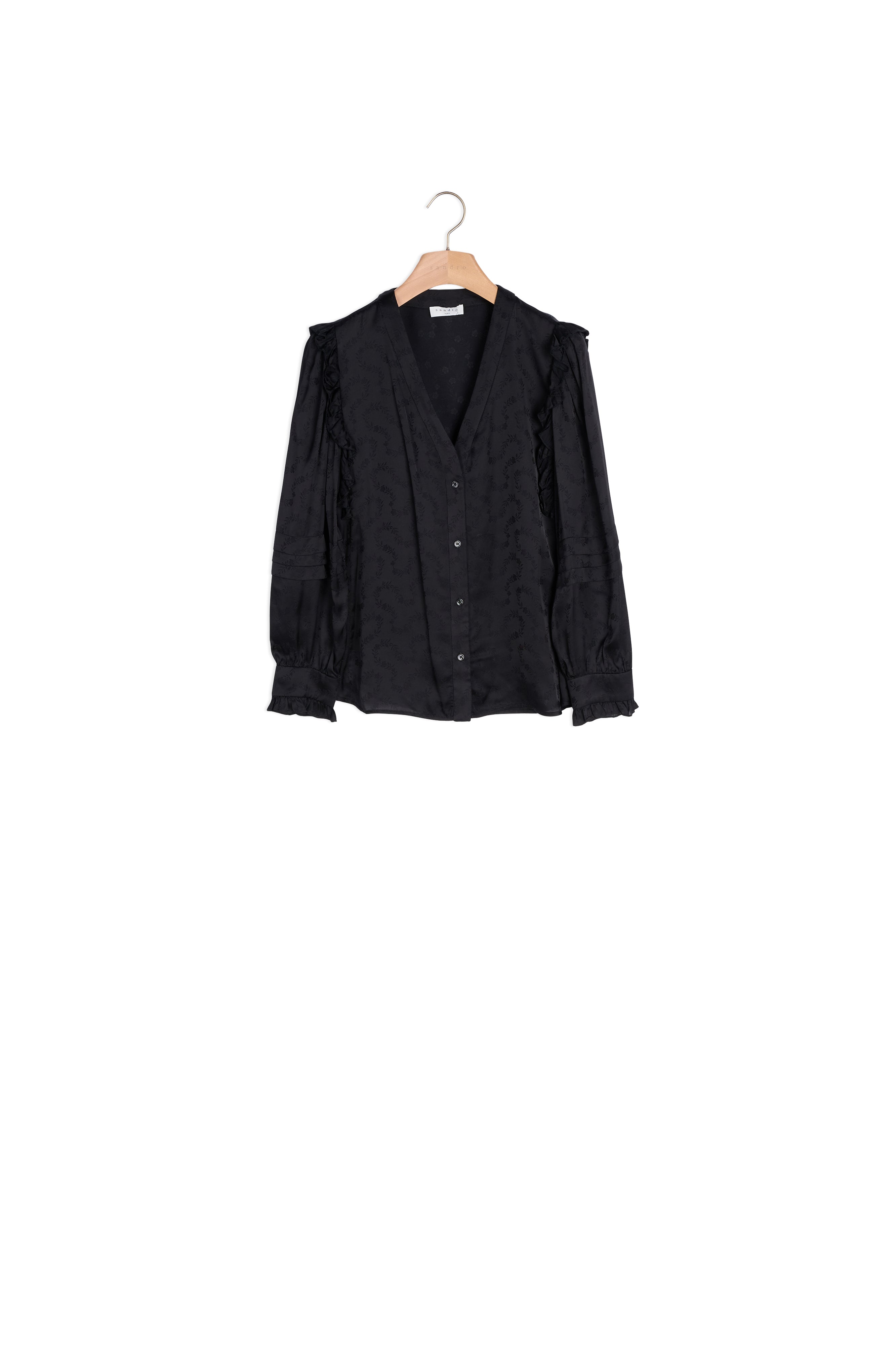 Chemisier en jacquard fluide Sandro seconde main