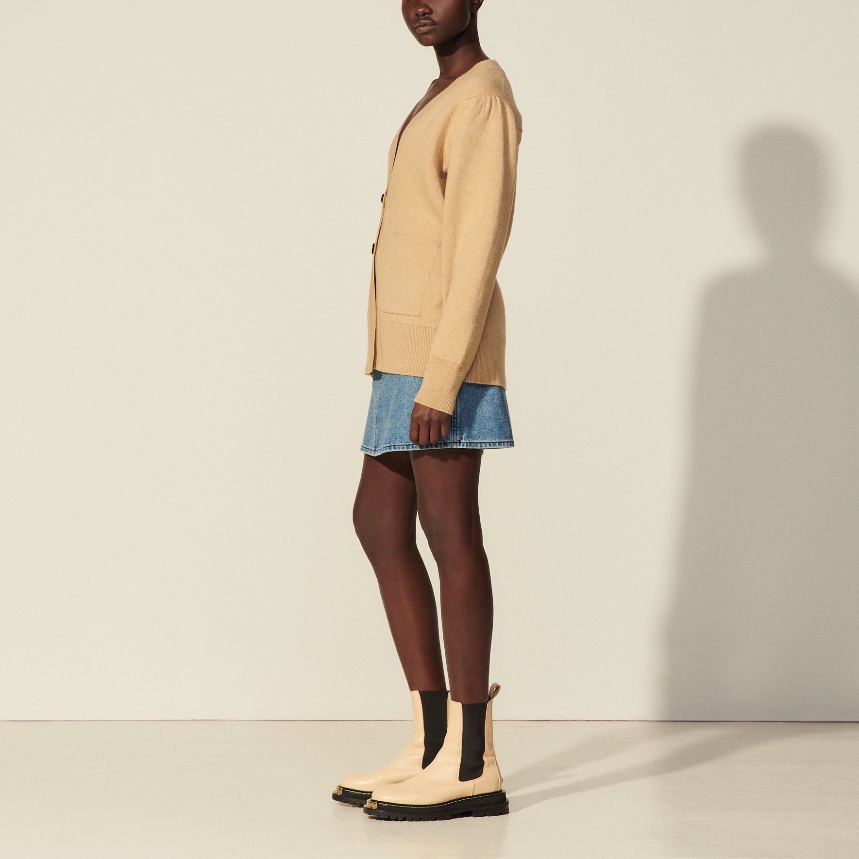 Cardigan long boutonné Sandro seconde main