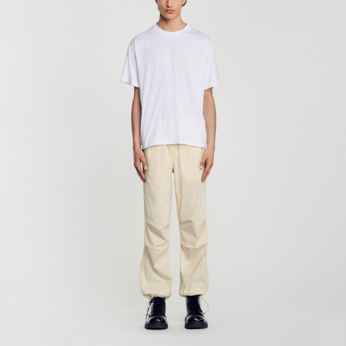 T-shirt logo rubber Sandro seconde main