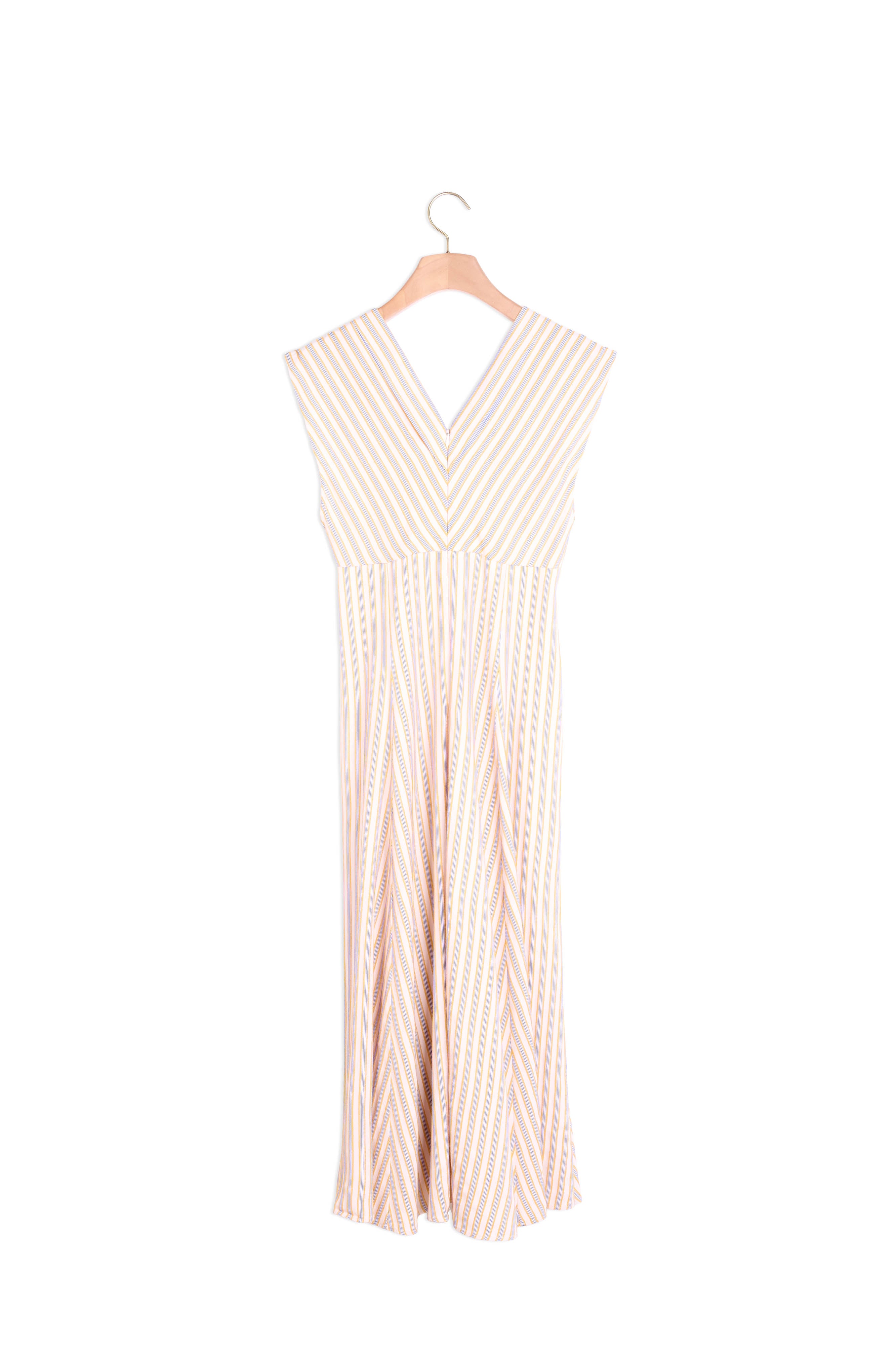 Robe longue à rayures fantaisies Sandro seconde main