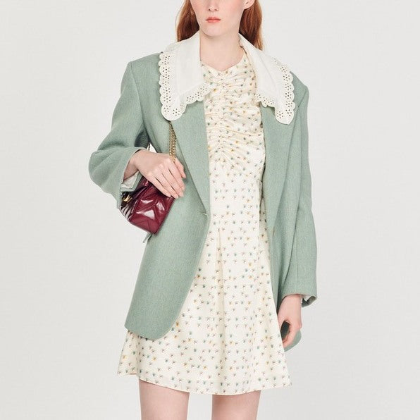 Robe courte à imprimé Fleurs d'été Sandro seconde main