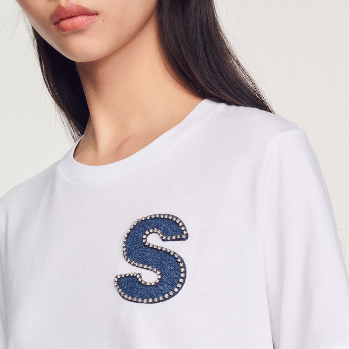 T-shirt patch S Sandro seconde main
