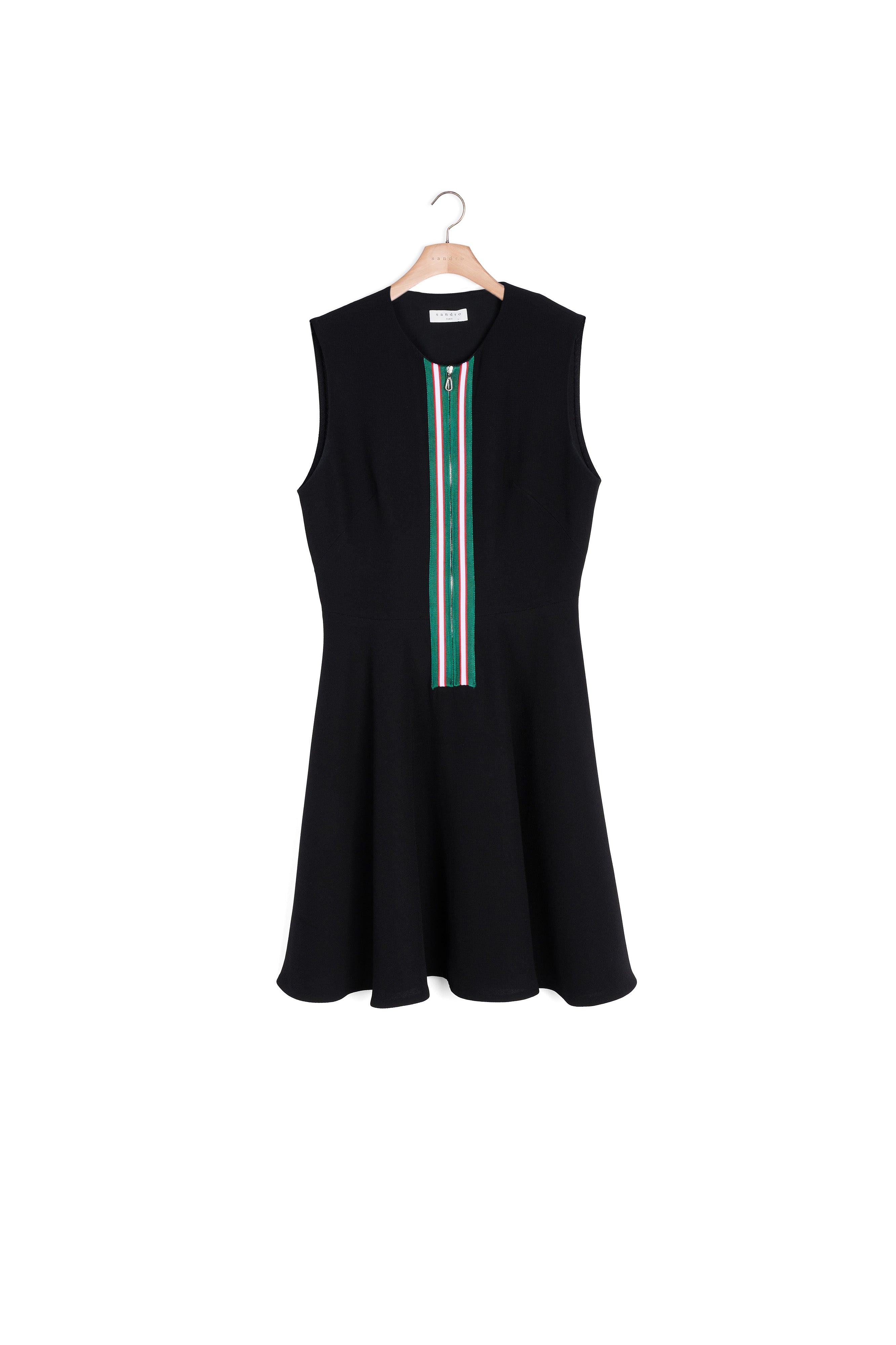 Robe courte sans manches zippée Sandro seconde main