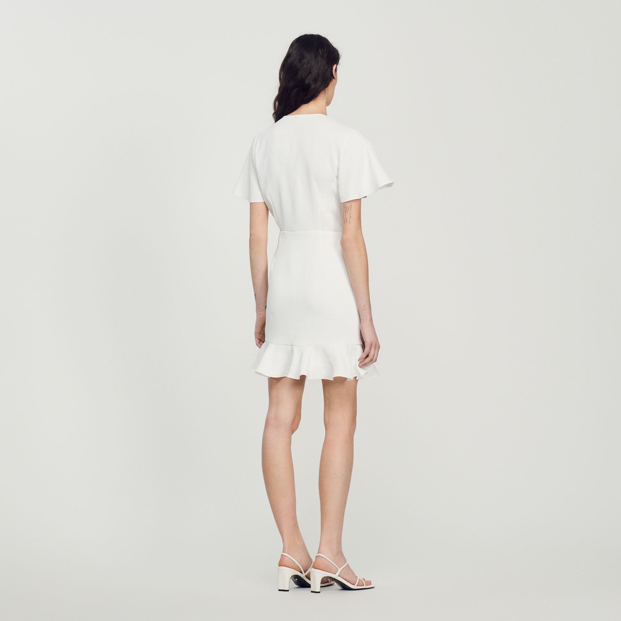 Robe courte croisée Sandro seconde main