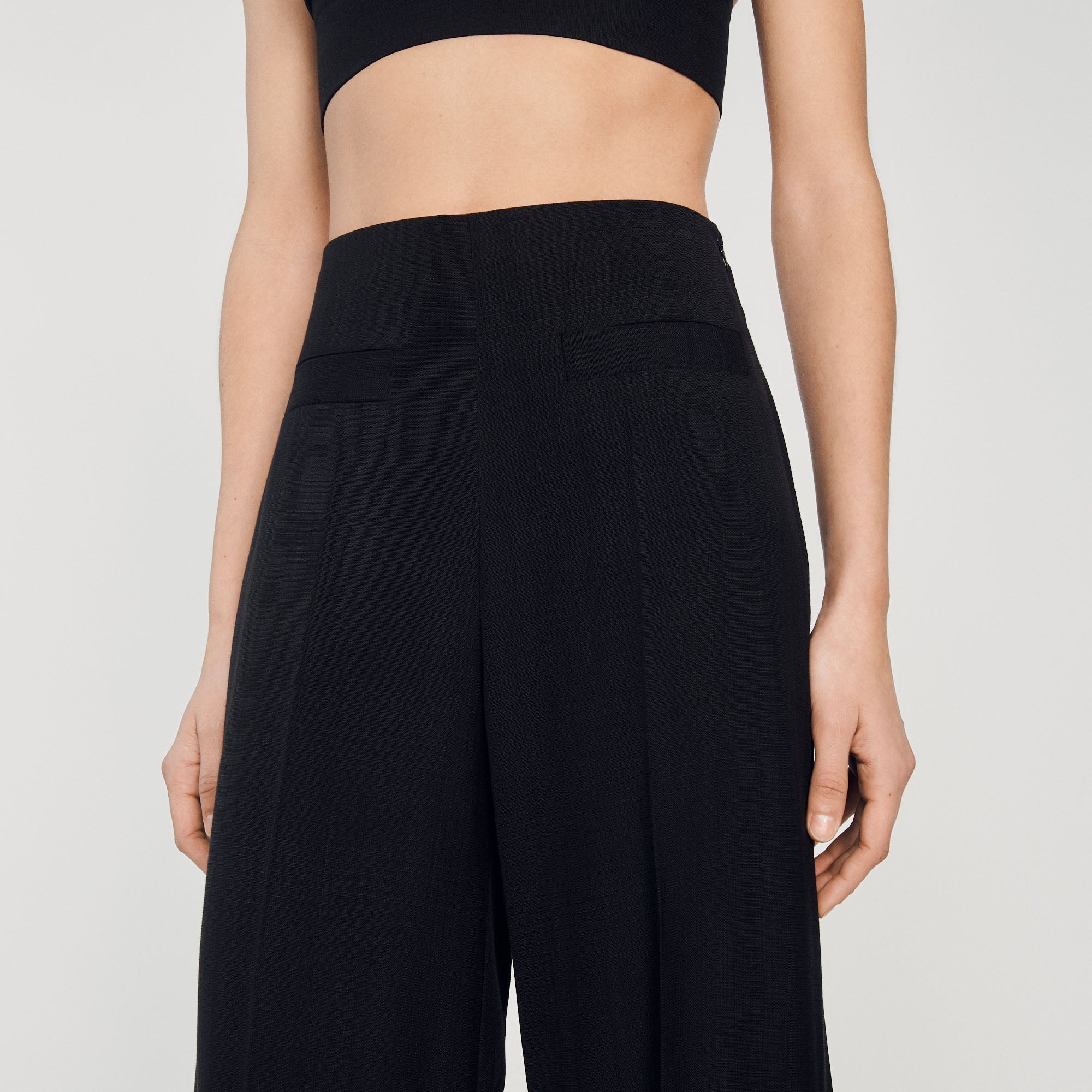 Pantalon jambe large Sandro seconde main