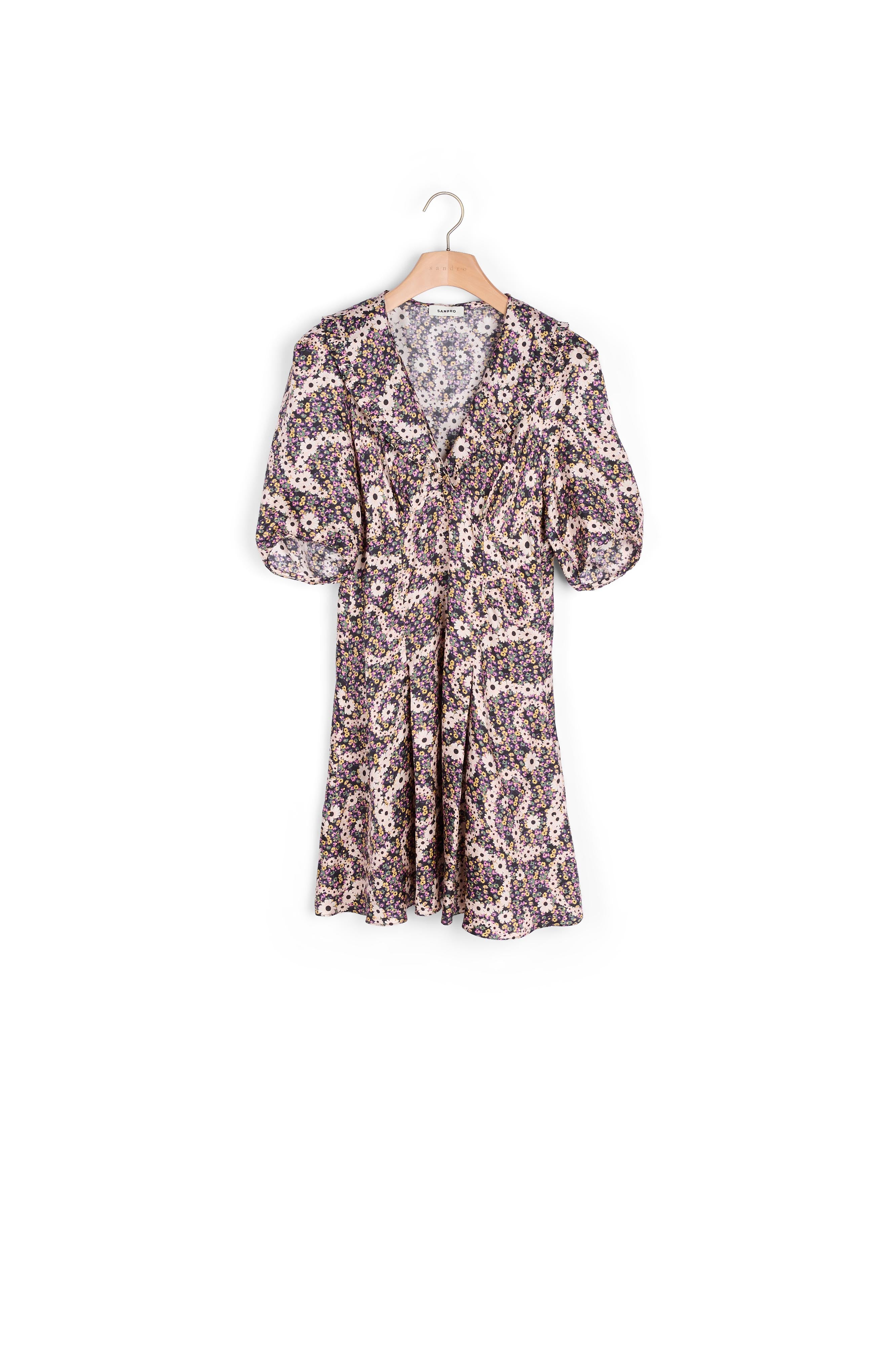 Robe courte à imprimé cachemire fleuri Sandro seconde main