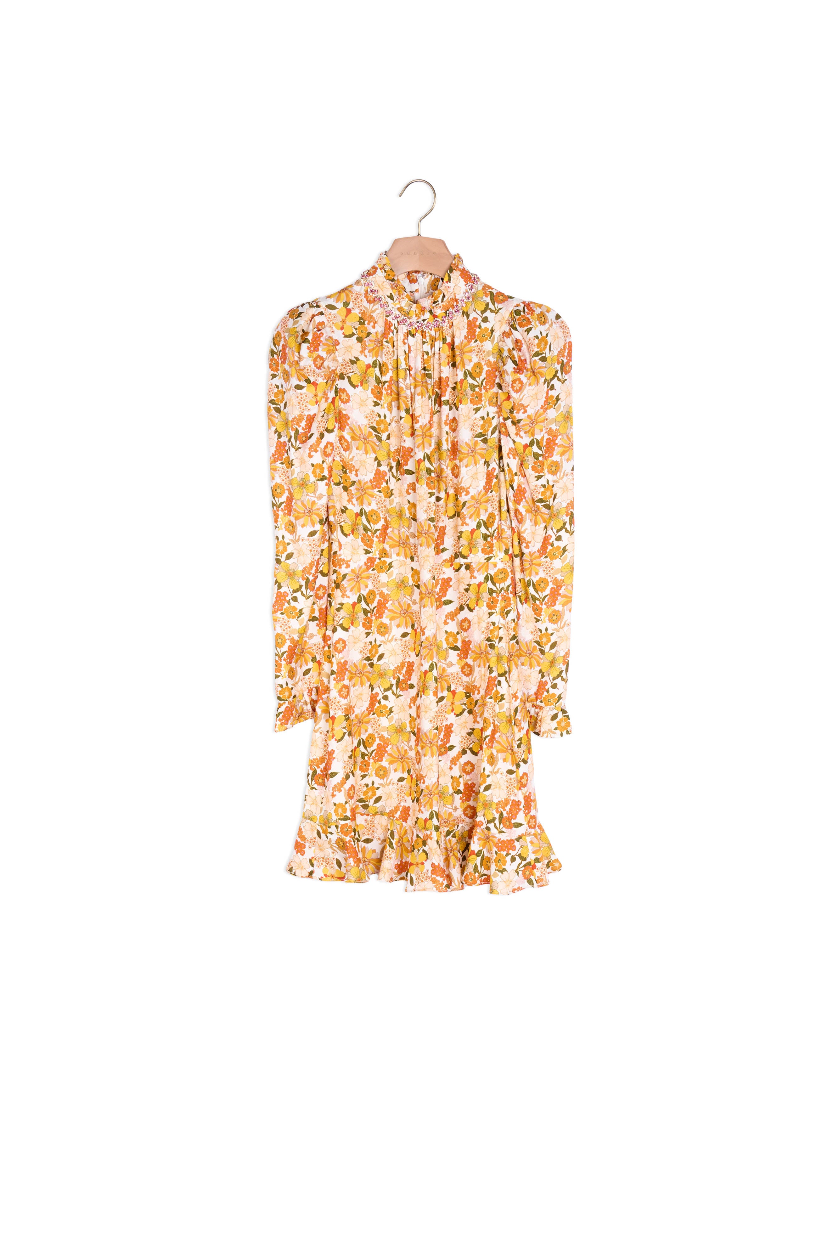 Robe courte imprimée Sandro seconde main