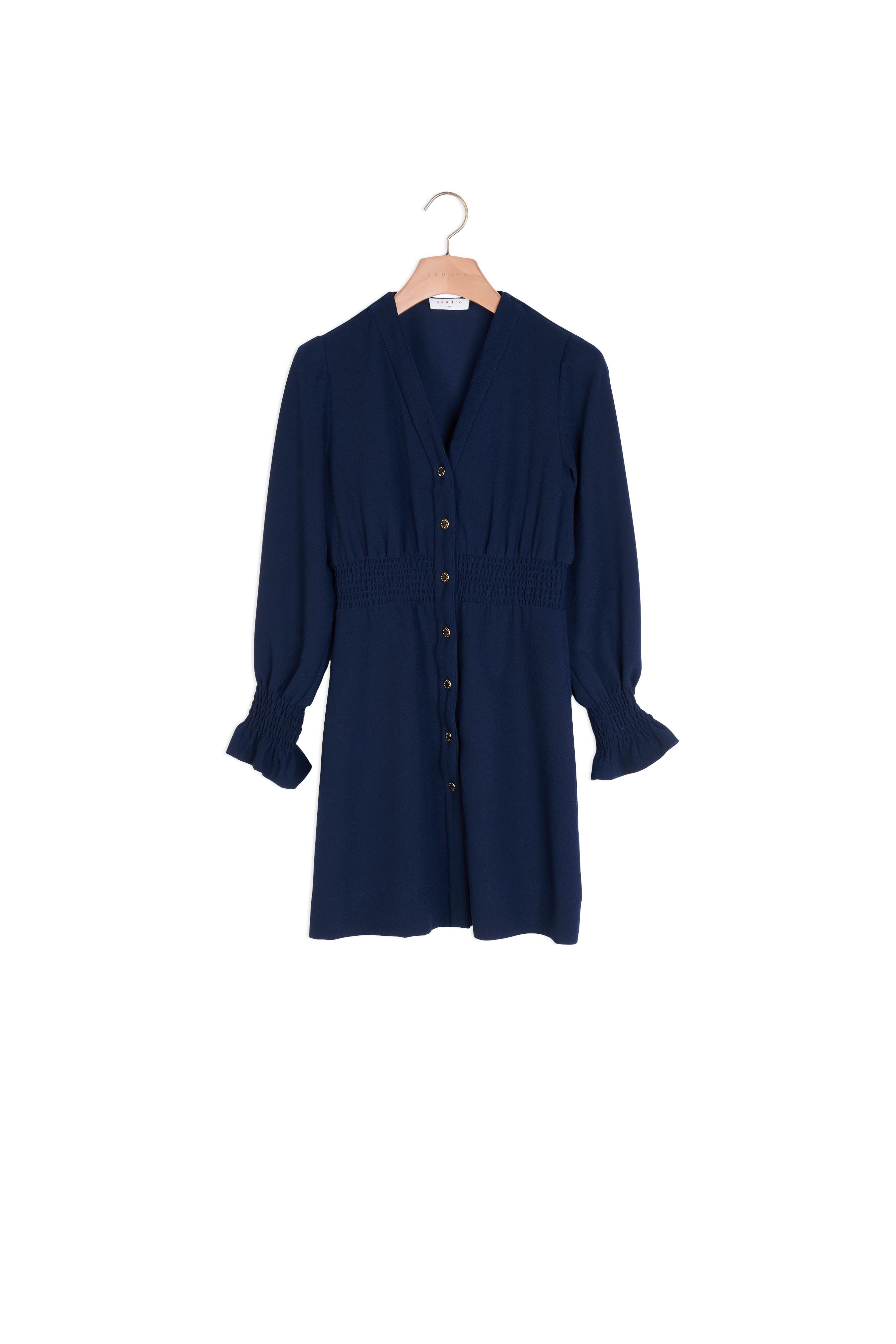 Robe à pressions et ceinture smockée Sandro seconde main