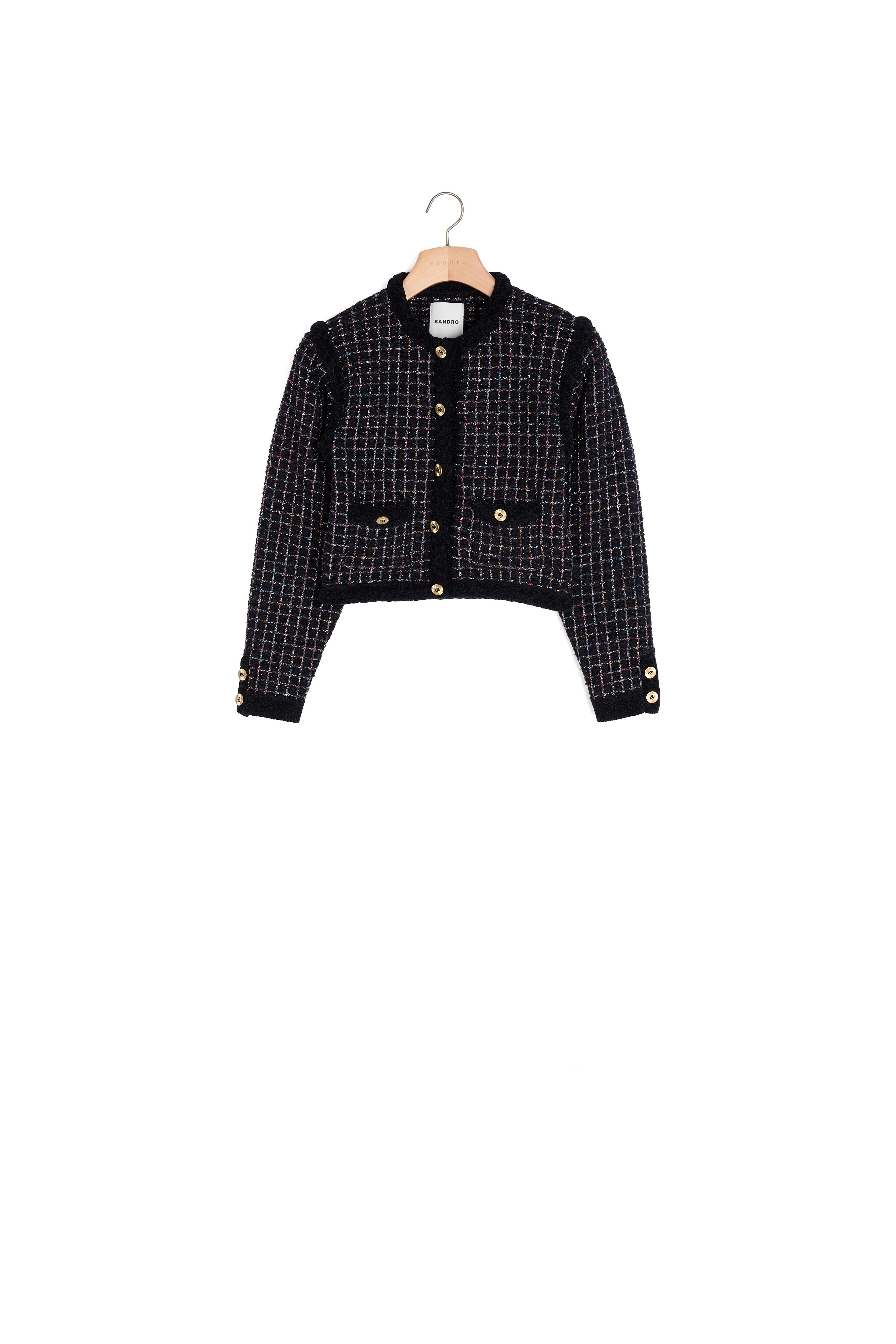 Cardicoat effet tweed Sandro seconde main